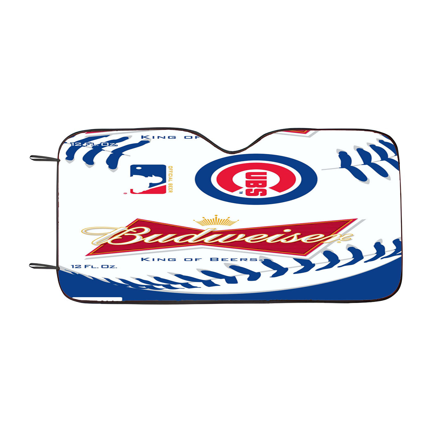 Budweiser Mlb Chicago Cubs Car Auto Sun Shade Windshield Cover