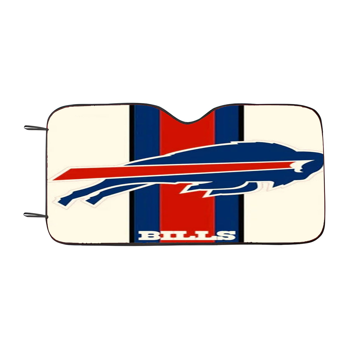 Buffalo Bills White Car Auto Sun Shade Windshield Cover