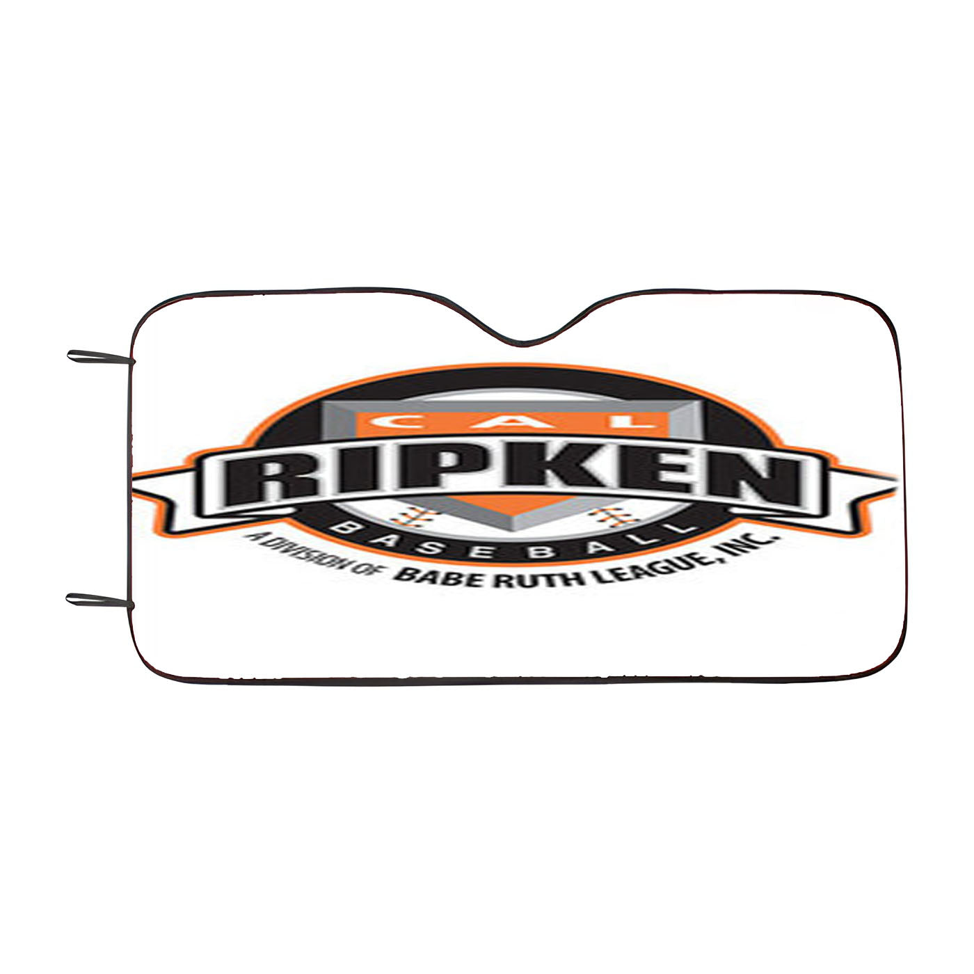 Cal Ripken Baseball Logo White Car Auto Sun Shade Windshield Cover