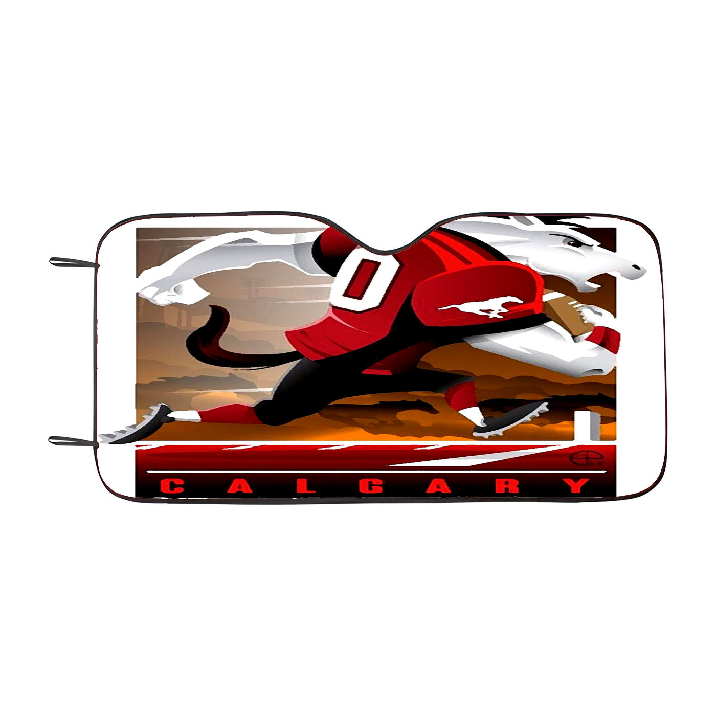 Calgary Stampeders Nfl Team Car Auto Sun Shade Windshield Cover