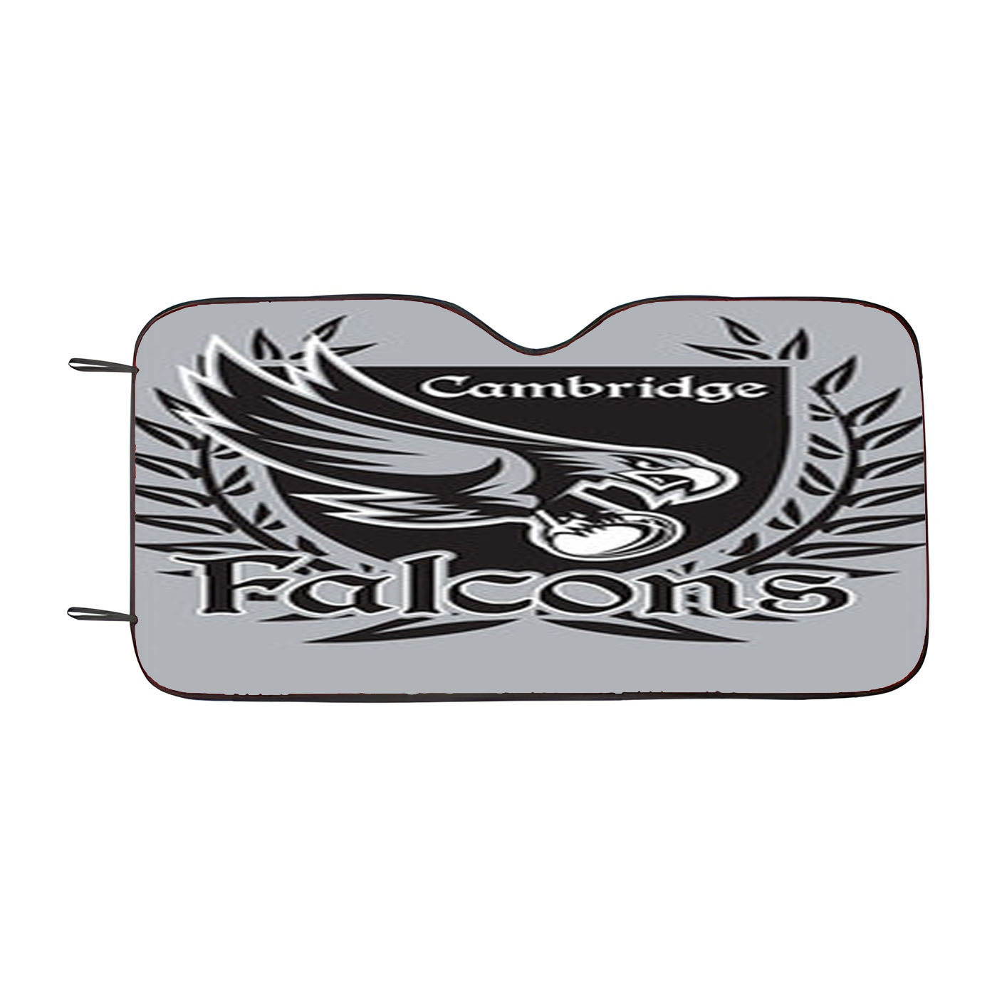 Cambridge Falcons Logo Silver Car Auto Sun Shade Windshield Cover