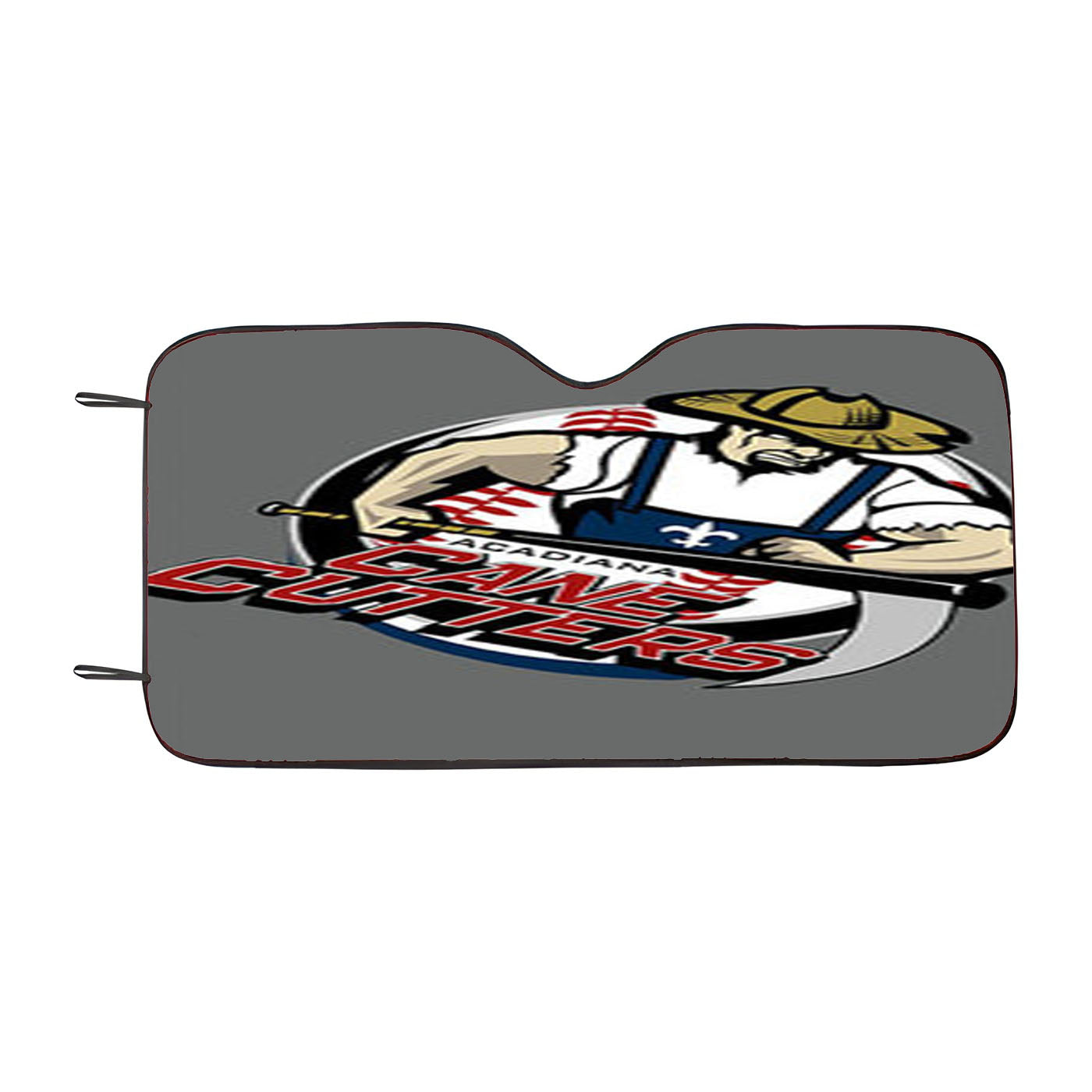 Cane Cutters Baseball Logo Gray Car Auto Sun Shade Windshield Cover