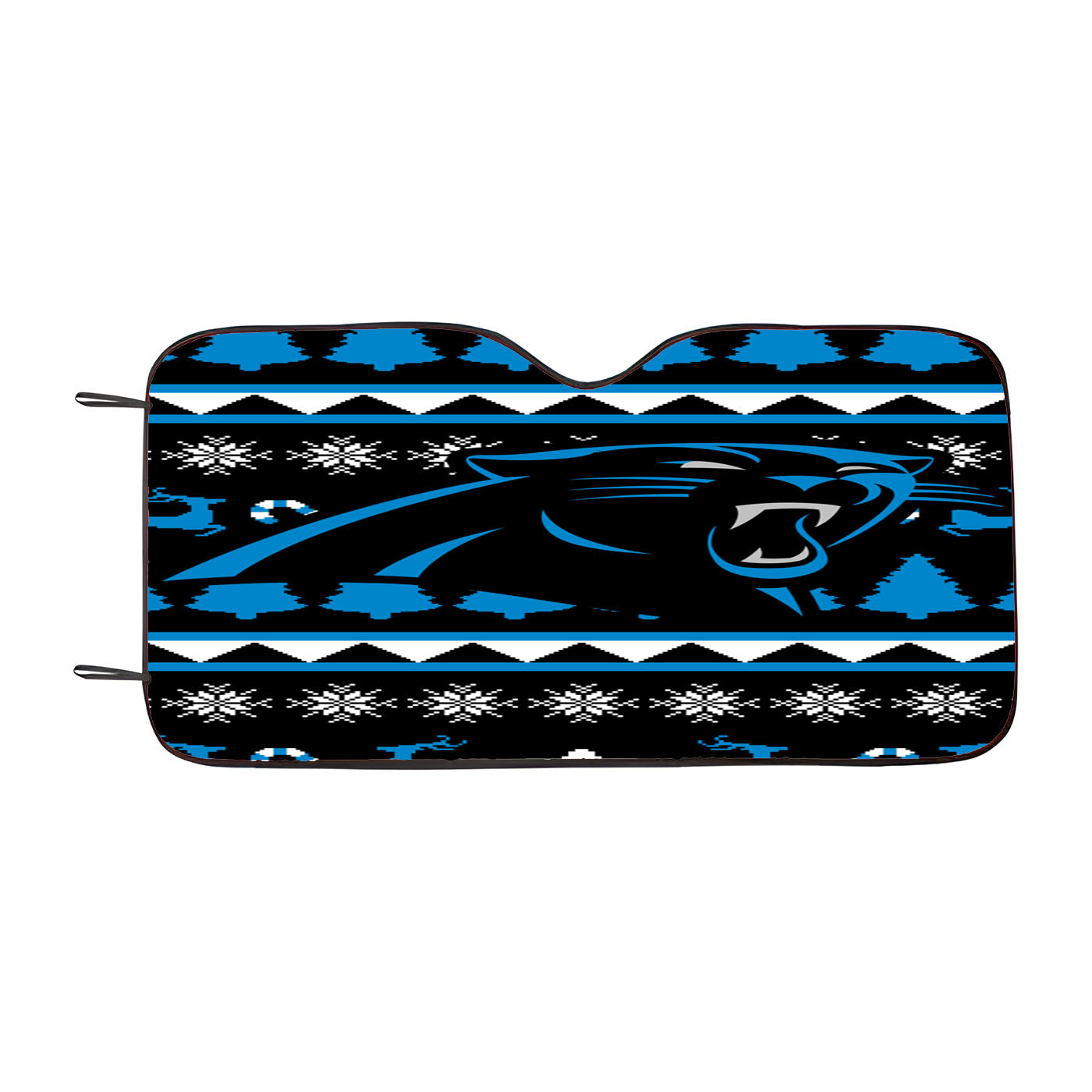 Carolina Panthers Christmas Sweater Car Auto Sun Shade Windshield Cover