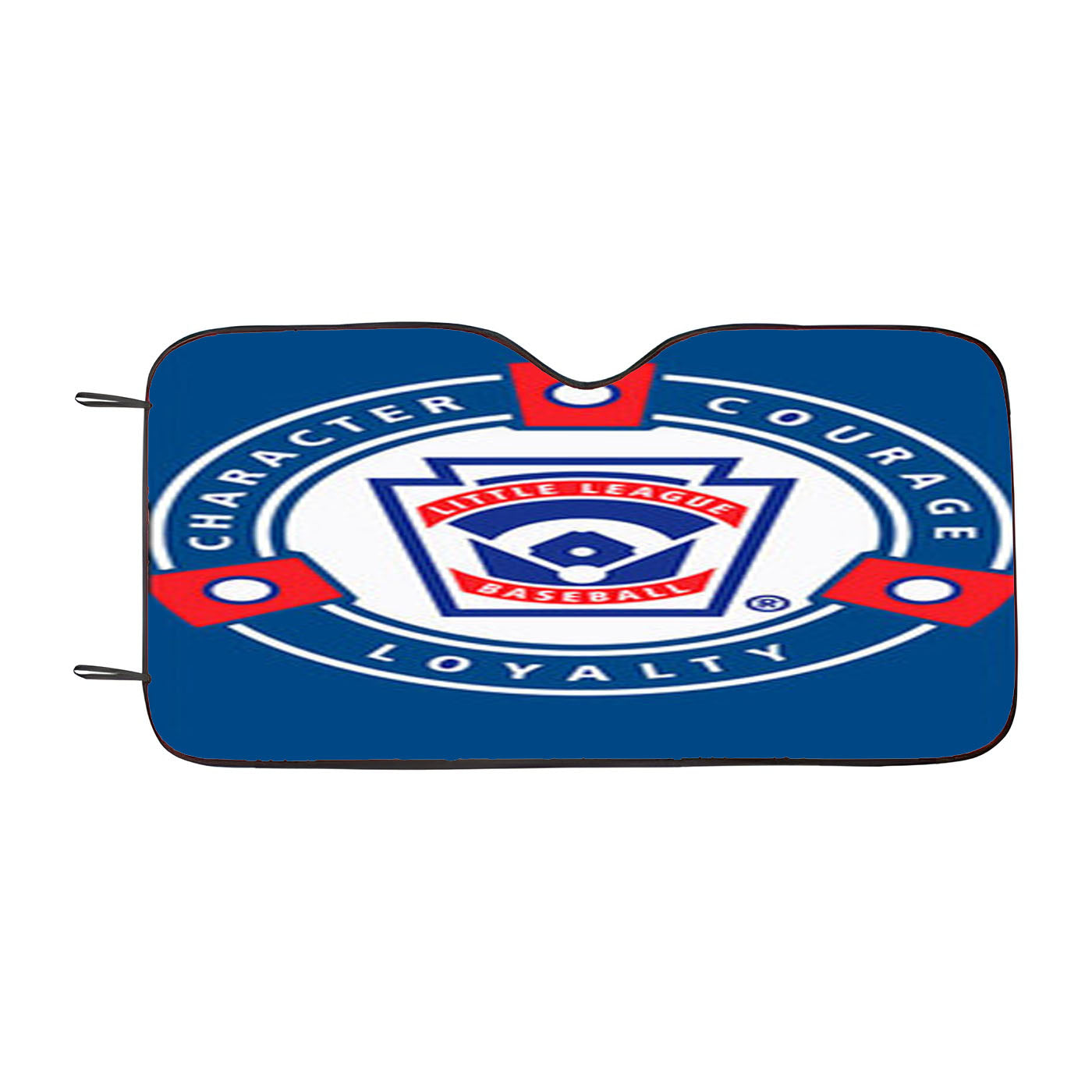 Character Corage Loyalty Baseball Logo Blue Car Auto Sun Shade Windshield Cover