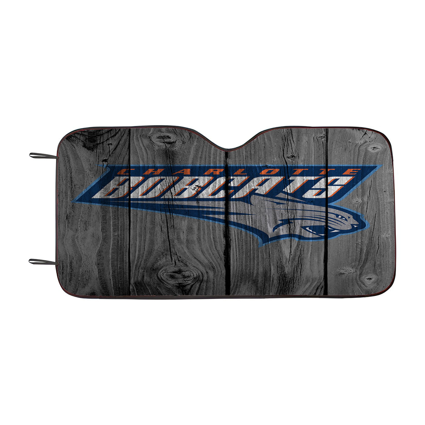 Charlotte Bobcats Hornets Nba Logo Dark Wood Wallpaper Car Auto Sun Shade Windshield Cover