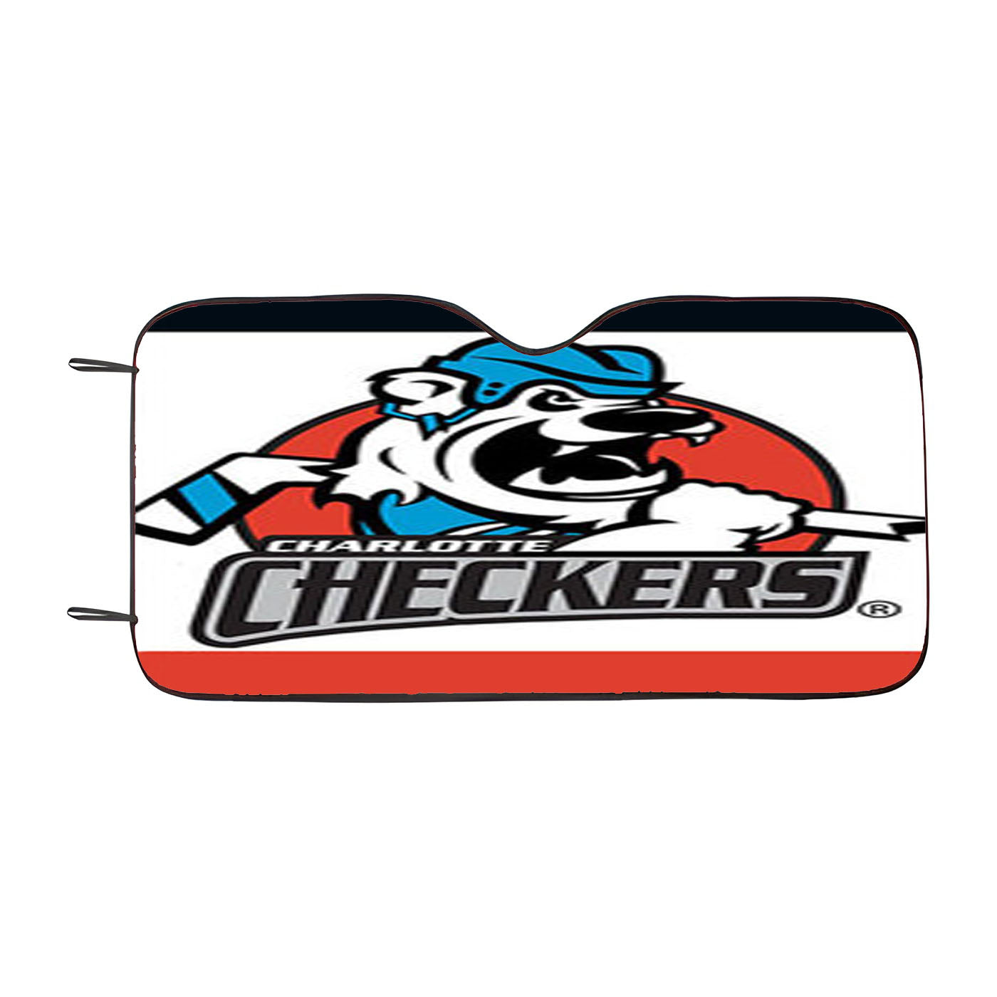Charlotte Checkers Car Auto Sun Shade Windshield Cover