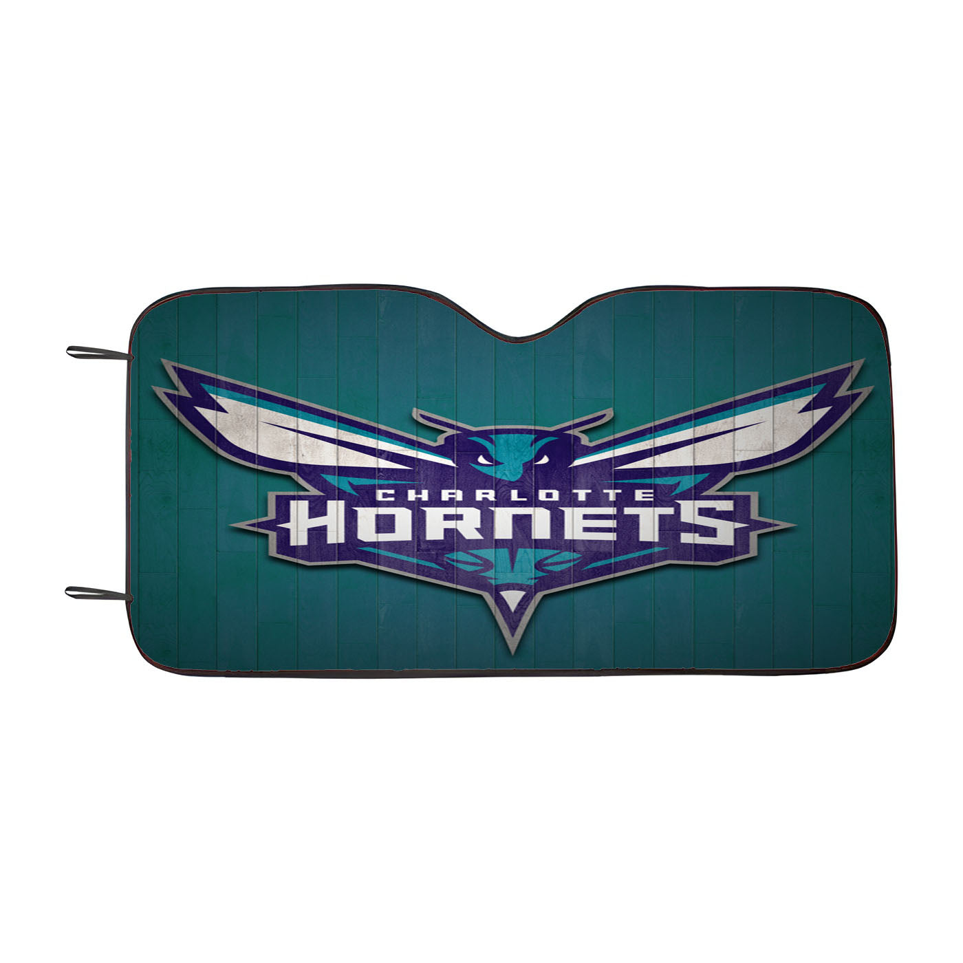 Charlotte Hornets Hardwood 2 Car Auto Sun Shade Windshield Cover