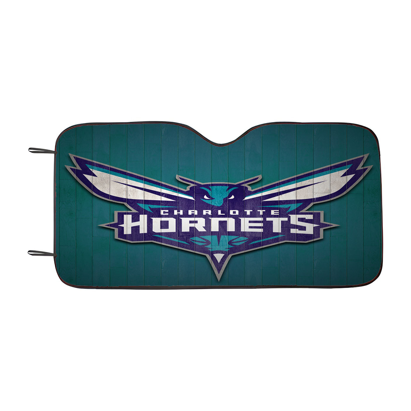 Charlotte Hornets Wood Logo Car Auto Sun Shade Windshield Cover