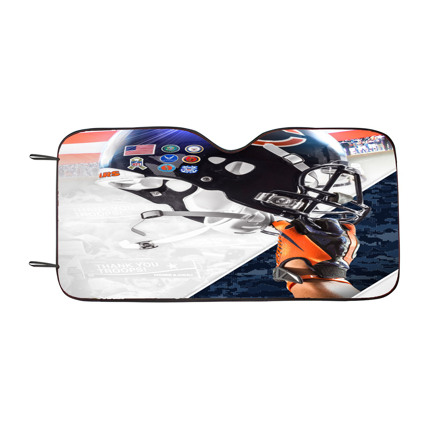 Chicago Bears Helmet Logo Car Auto Sun Shade Windshield Cover