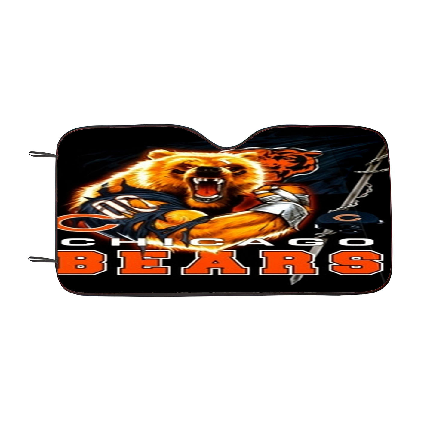 Chicago Bears Nfl Black 1 Car Auto Sun Shade Windshield Cover