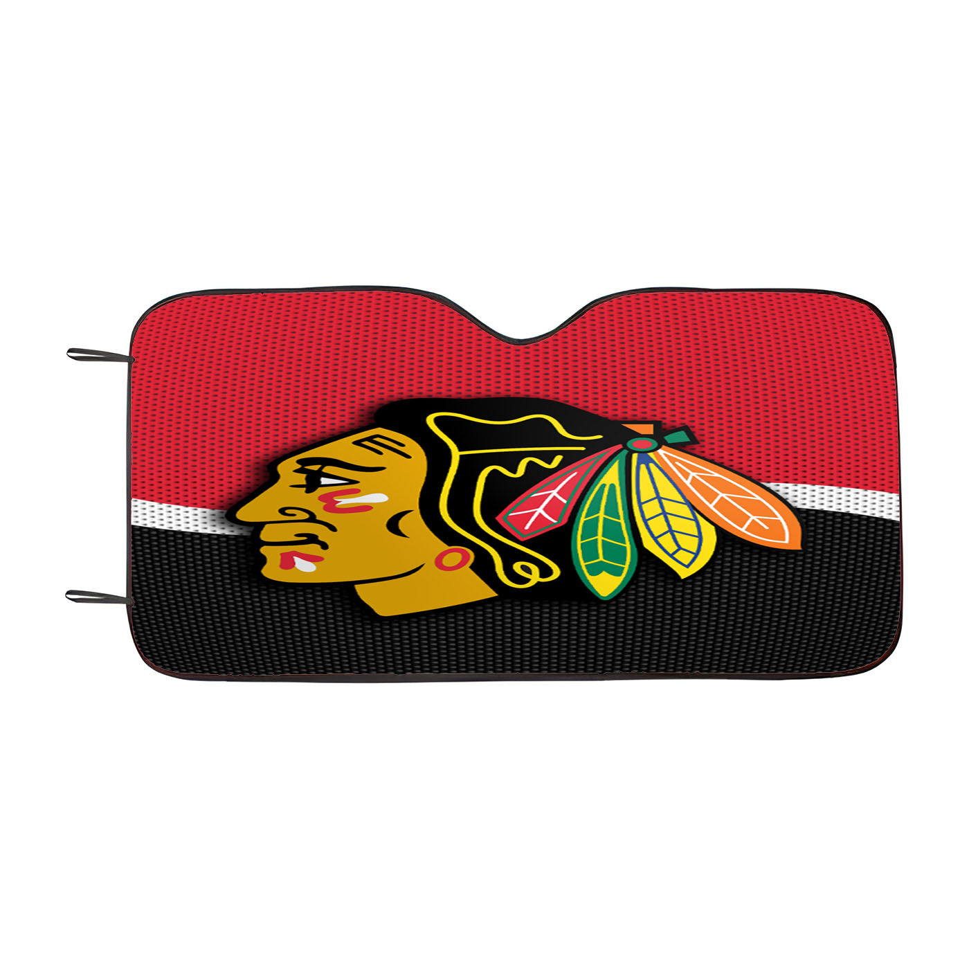 Chicago Blackhawks Logo Fiber Car Auto Sun Shade Windshield Cover