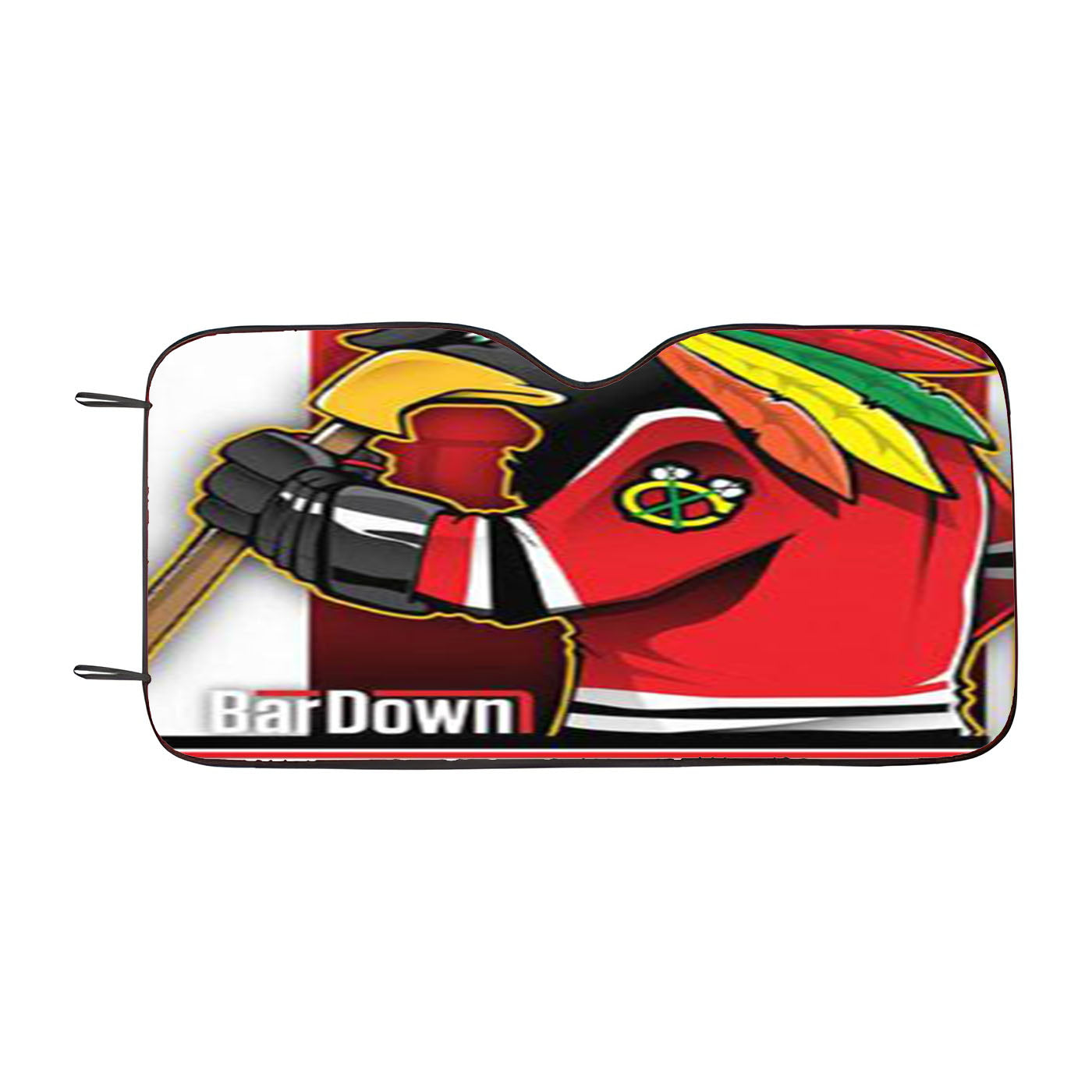 Chicago Blackhawks Mascot Car Auto Sun Shade Windshield Cover
