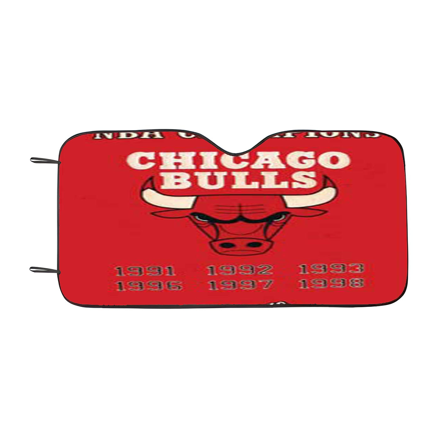 Chicago Bulls Championship Banner Car Auto Sun Shade Windshield Cover