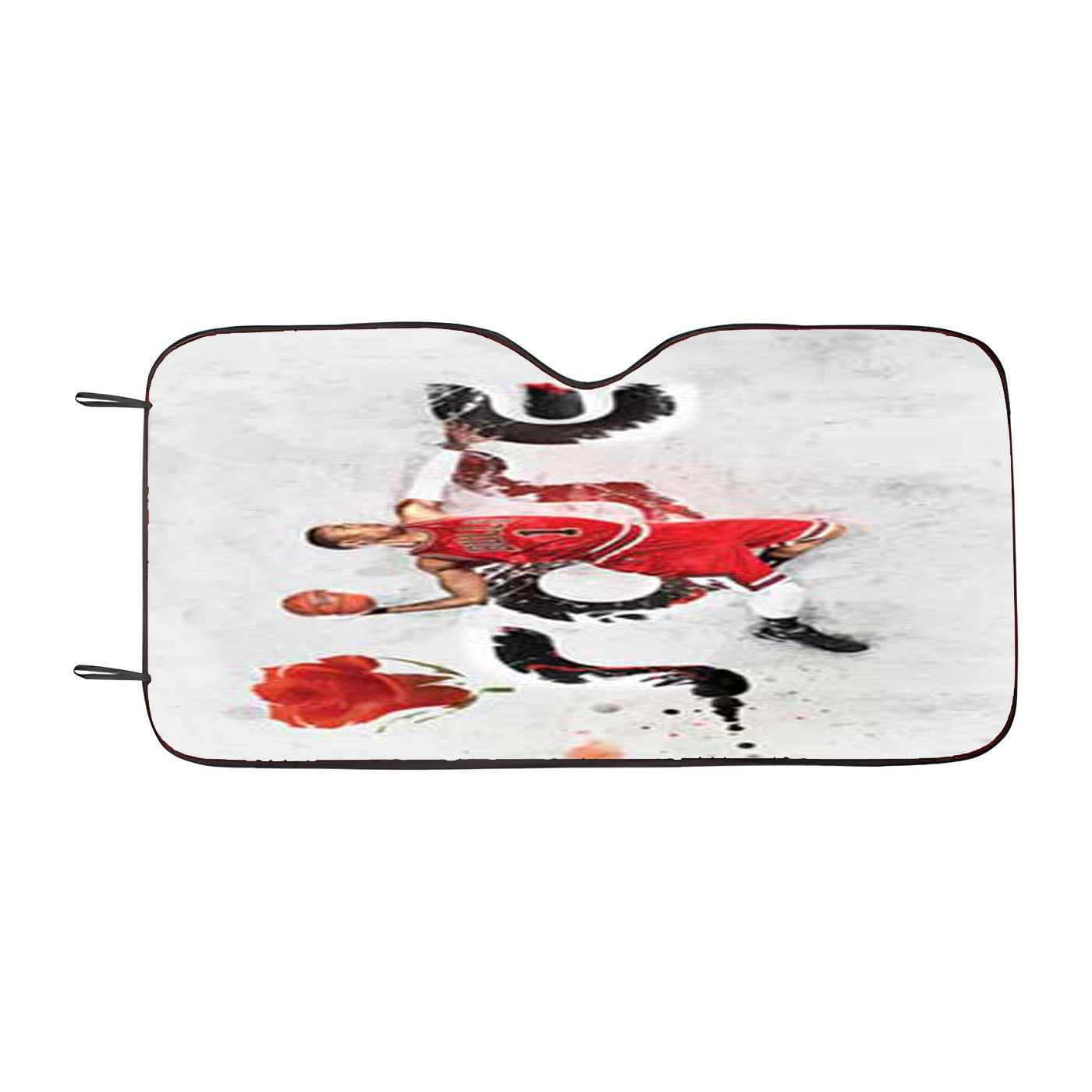 Chicago Bulls Derrick Rose Car Auto Sun Shade Windshield Cover