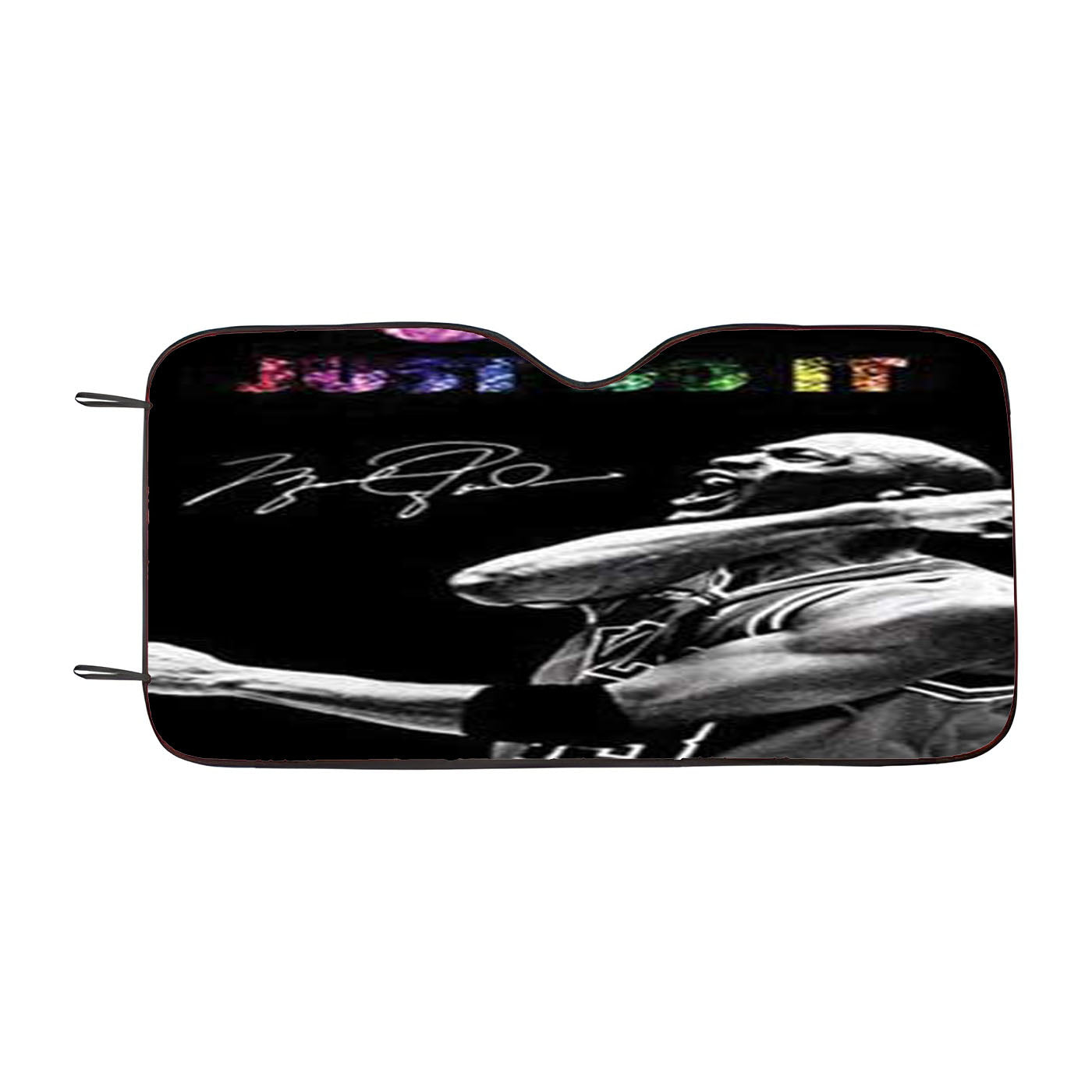 Chicago Bulls Jordan Glitter Car Auto Sun Shade Windshield Cover