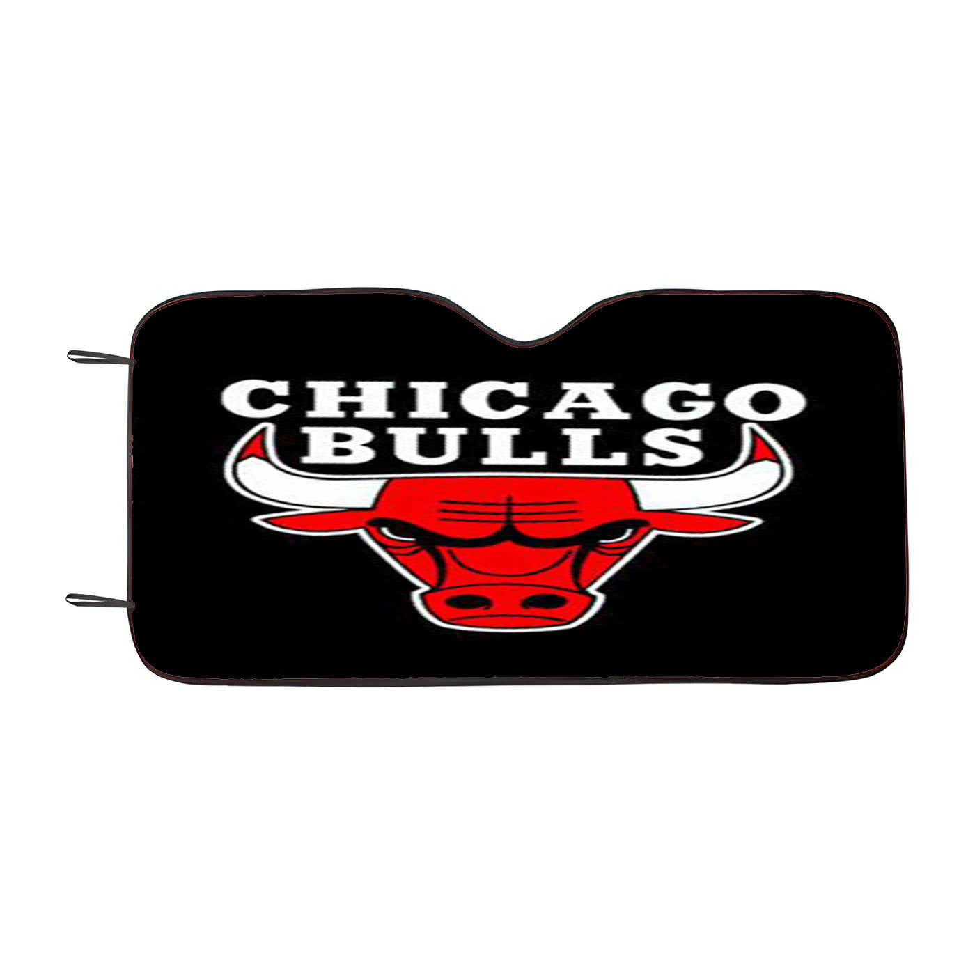 Chicago Bulls Logo Black Car Auto Sun Shade Windshield Cover