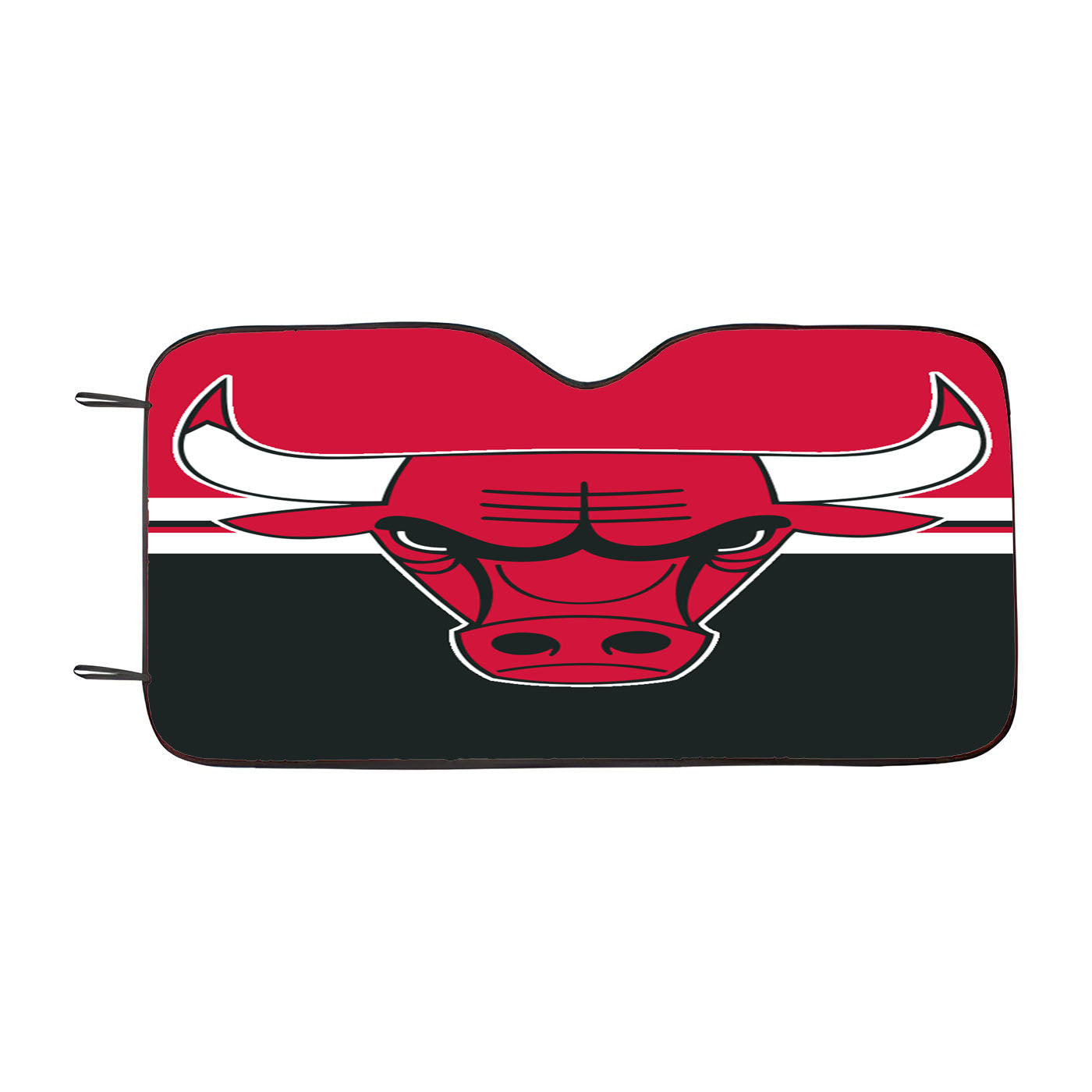 Chicago Bulls Logo Red Bla Car Auto Sun Shade Windshield Cover