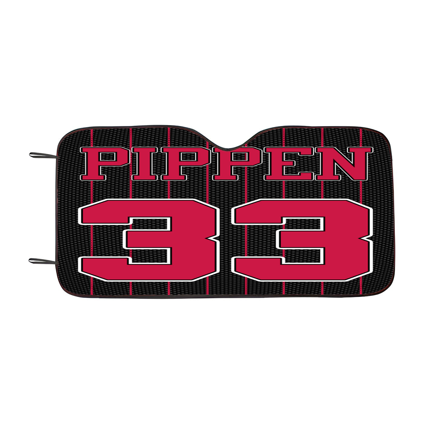 Chicago Bulls Pippen 33 Jersey Car Auto Sun Shade Windshield Cover