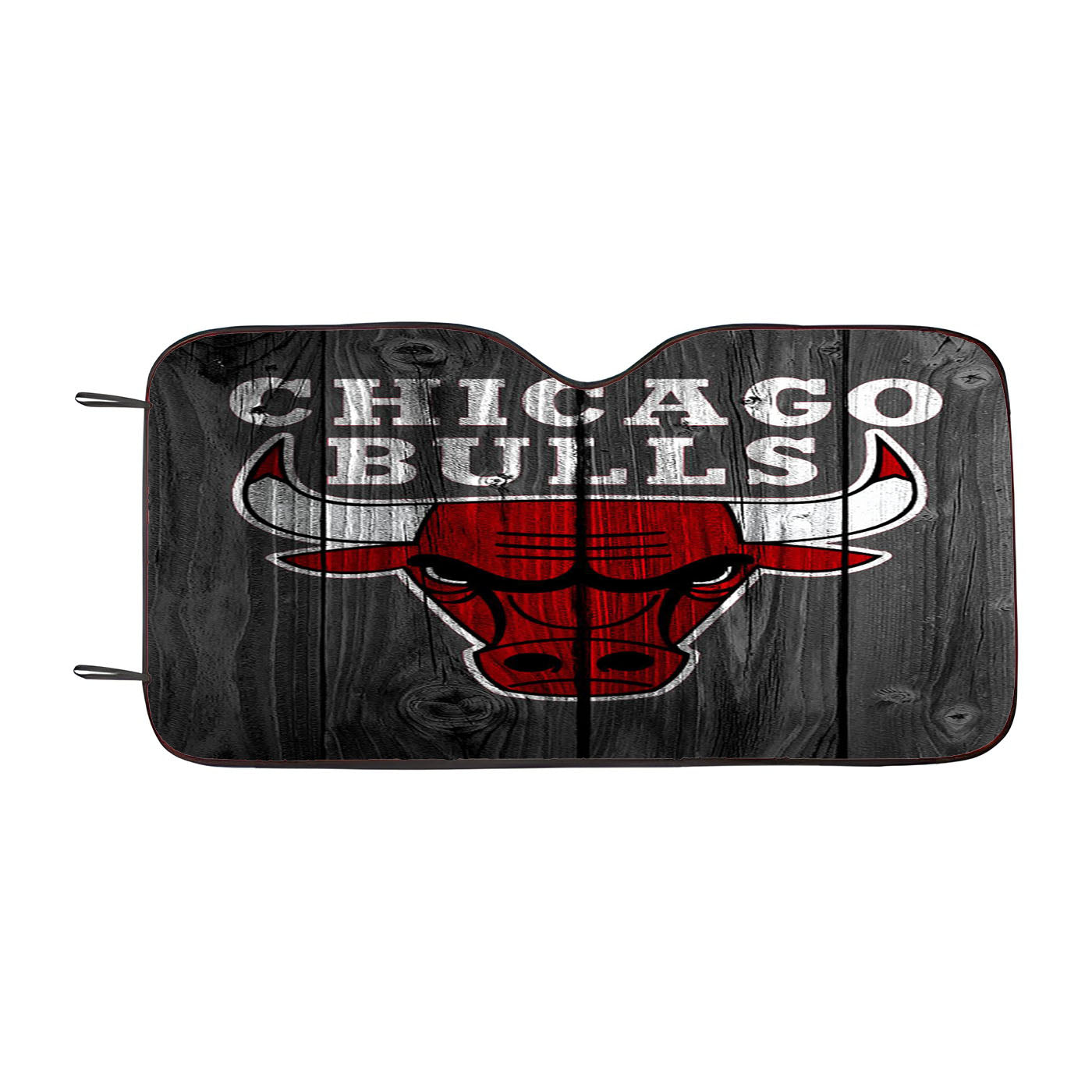 Chicago Bulls Wooden Car Auto Sun Shade Windshield Cover
