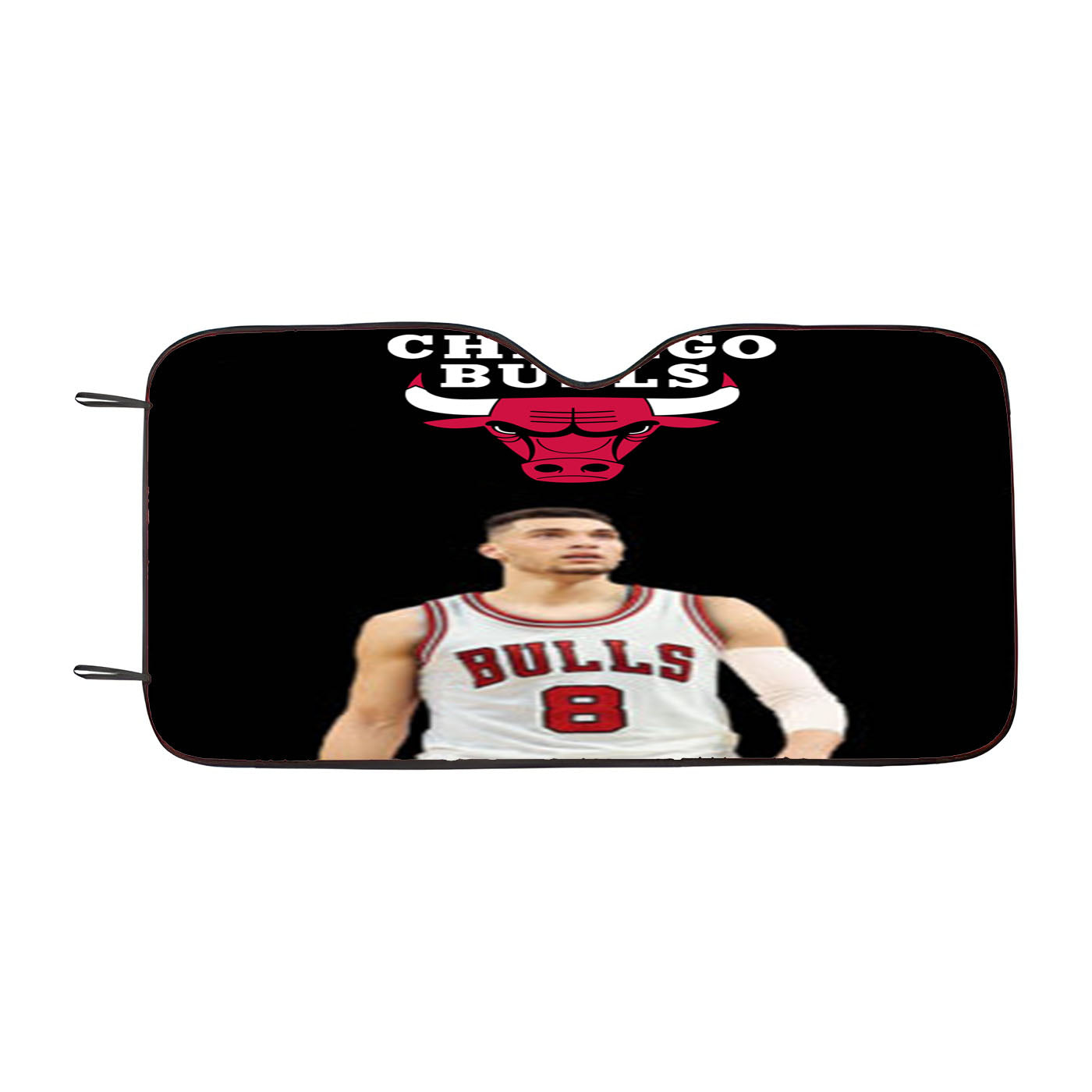 Chicago Bulls Zach Lavine Car Auto Sun Shade Windshield Cover