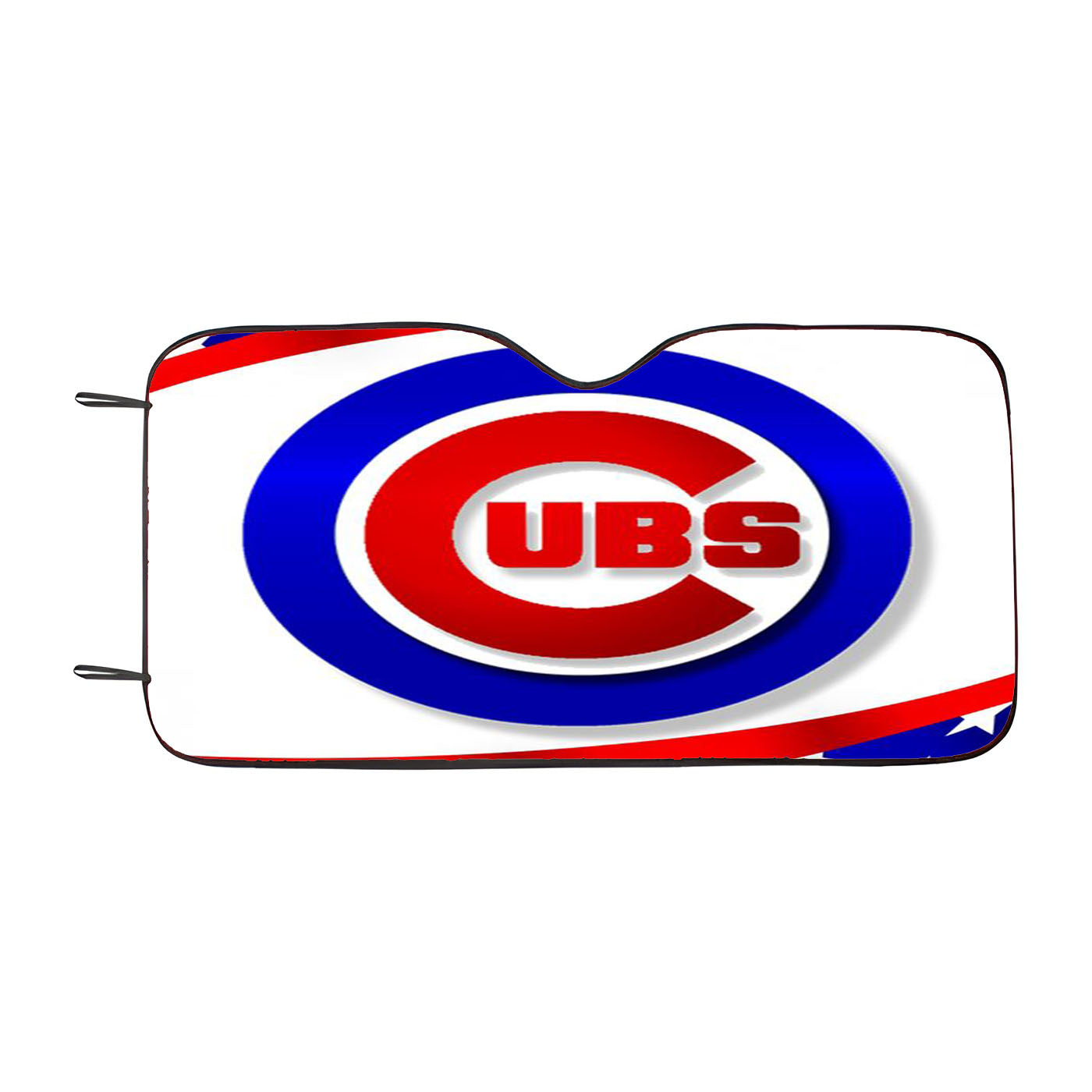Chicago Cubs American Flag Pattern Car Auto Sun Shade Windshield Cover