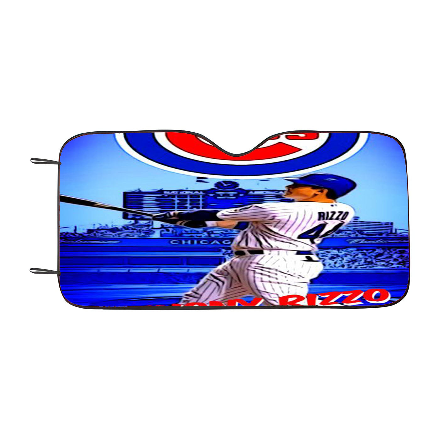 Chicago Cubs Anthony Rizzo Car Auto Sun Shade Windshield Cover