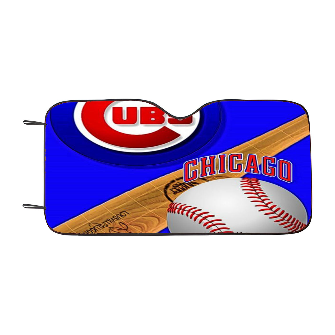 Chicago Cubs Baseball Log Car Auto Sun Shade Windshield Cover