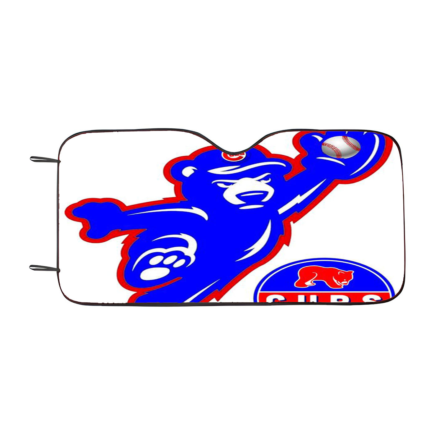 Chicago Cubs Bear Baseball Car Auto Sun Shade Windshield Cover