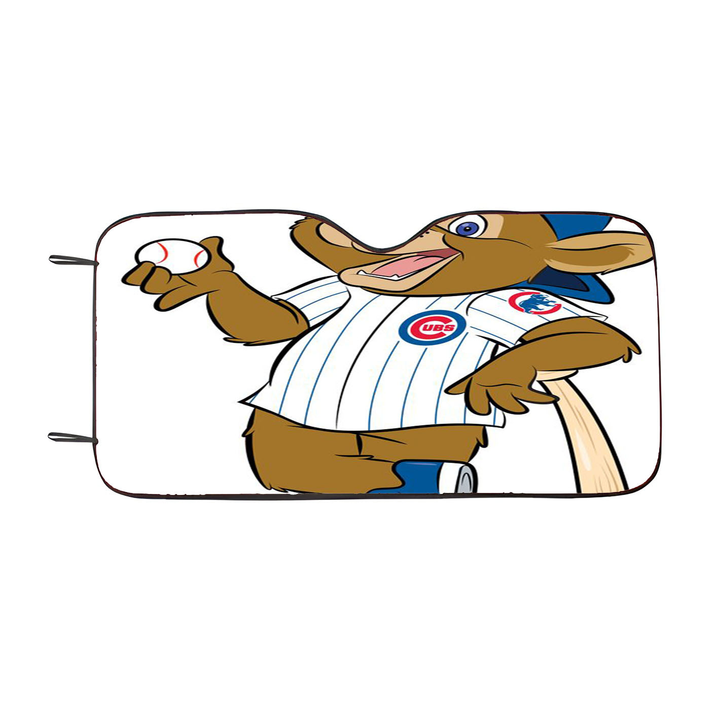 Chicago Cubs Bear Mascot Car Auto Sun Shade Windshield Cover