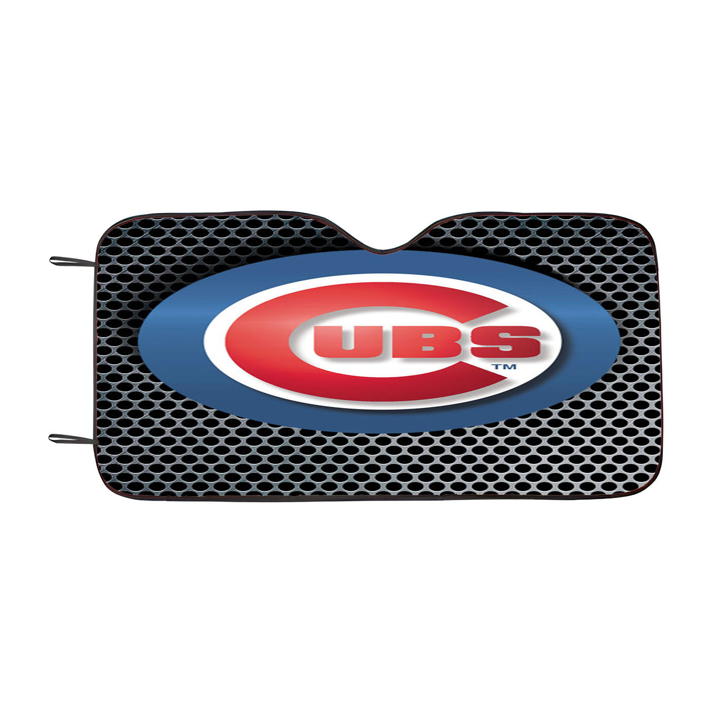 Chicago Cubs Carbon Fiber Art Car Auto Sun Shade Windshield Cover