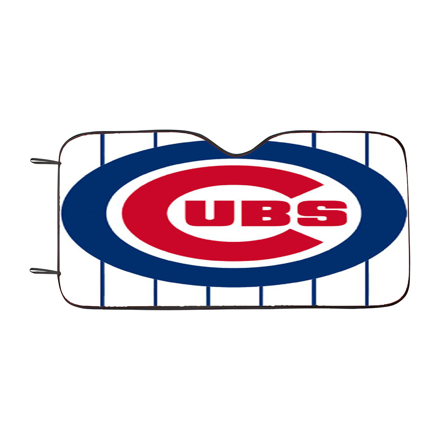Chicago Cubs Circle Stripe Blues Car Auto Sun Shade Windshield Cover