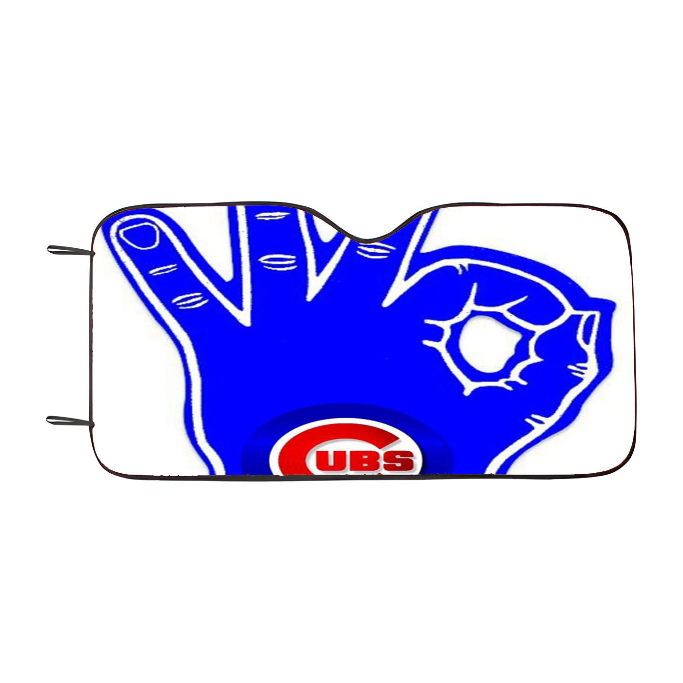 Chicago Cubs Hand Oke Car Auto Sun Shade Windshield Cover