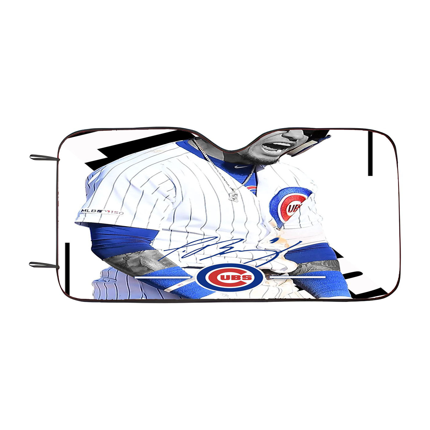 Chicago Cubs Javier Baez White Wallpapers Car Auto Sun Shade Windshield Cover