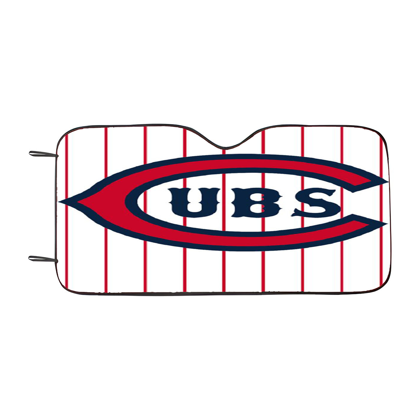Chicago Cubs Letter C Stripe Car Auto Sun Shade Windshield Cover