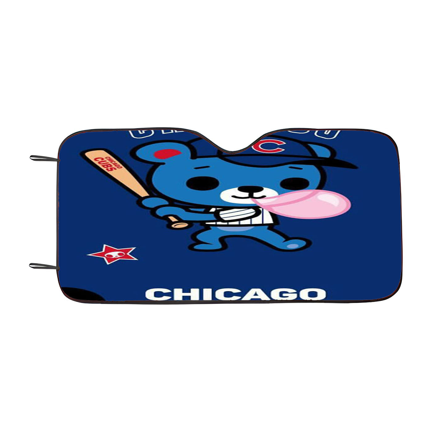 Chicago Cubs Little Bear Car Auto Sun Shade Windshield Cover