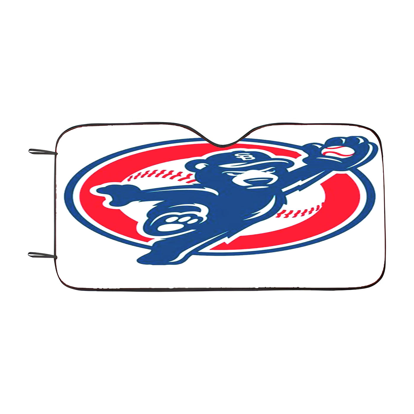 Chicago Cubs Logo Bear Jump Car Auto Sun Shade Windshield Cover
