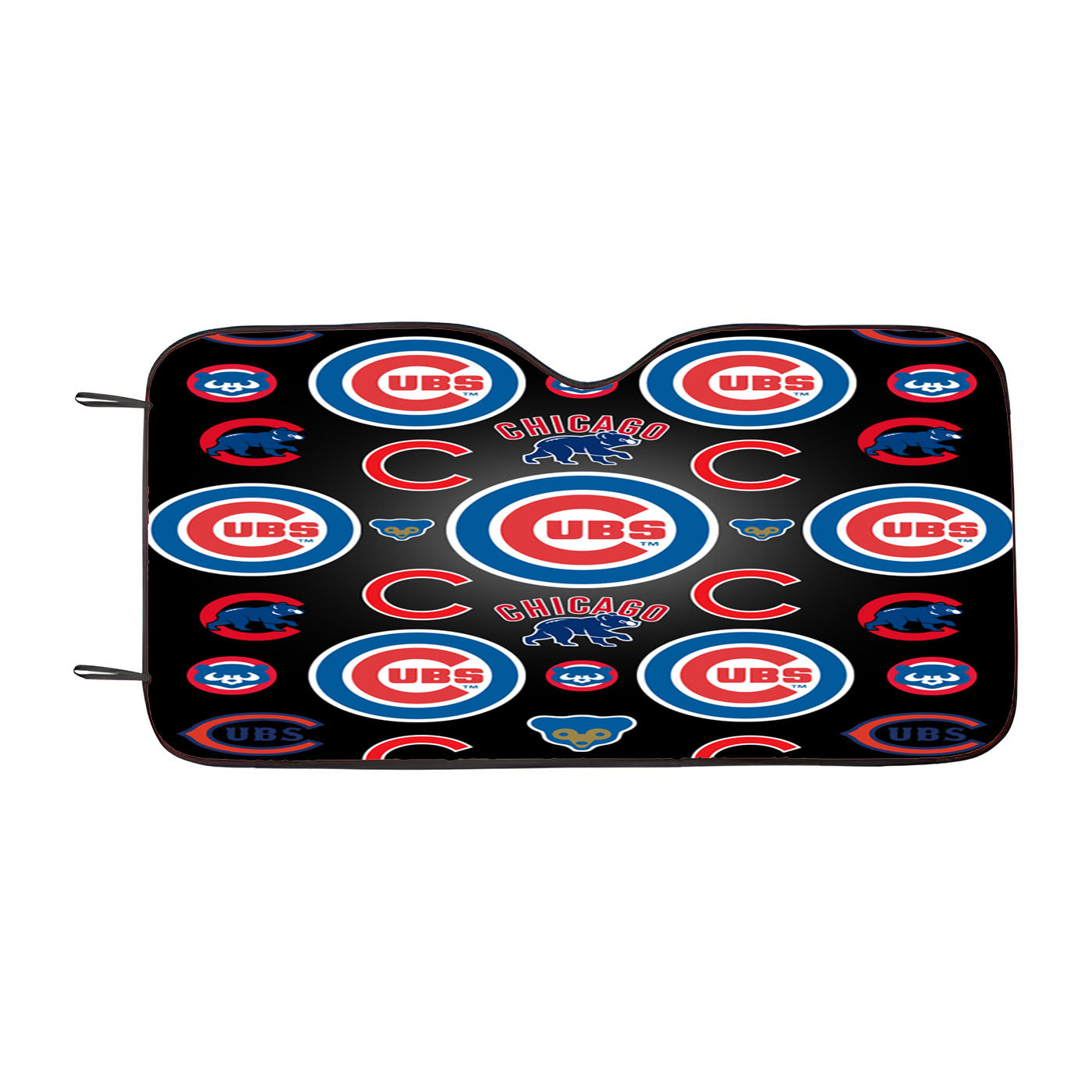 Chicago Cubs Logo Pattern Car Auto Sun Shade Windshield Cover