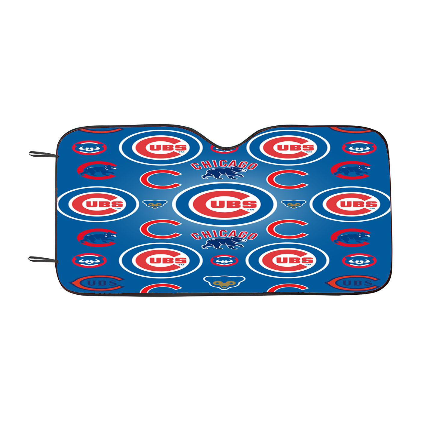 Chicago Cubs Logo Pattern Blue Car Auto Sun Shade Windshield Cover
