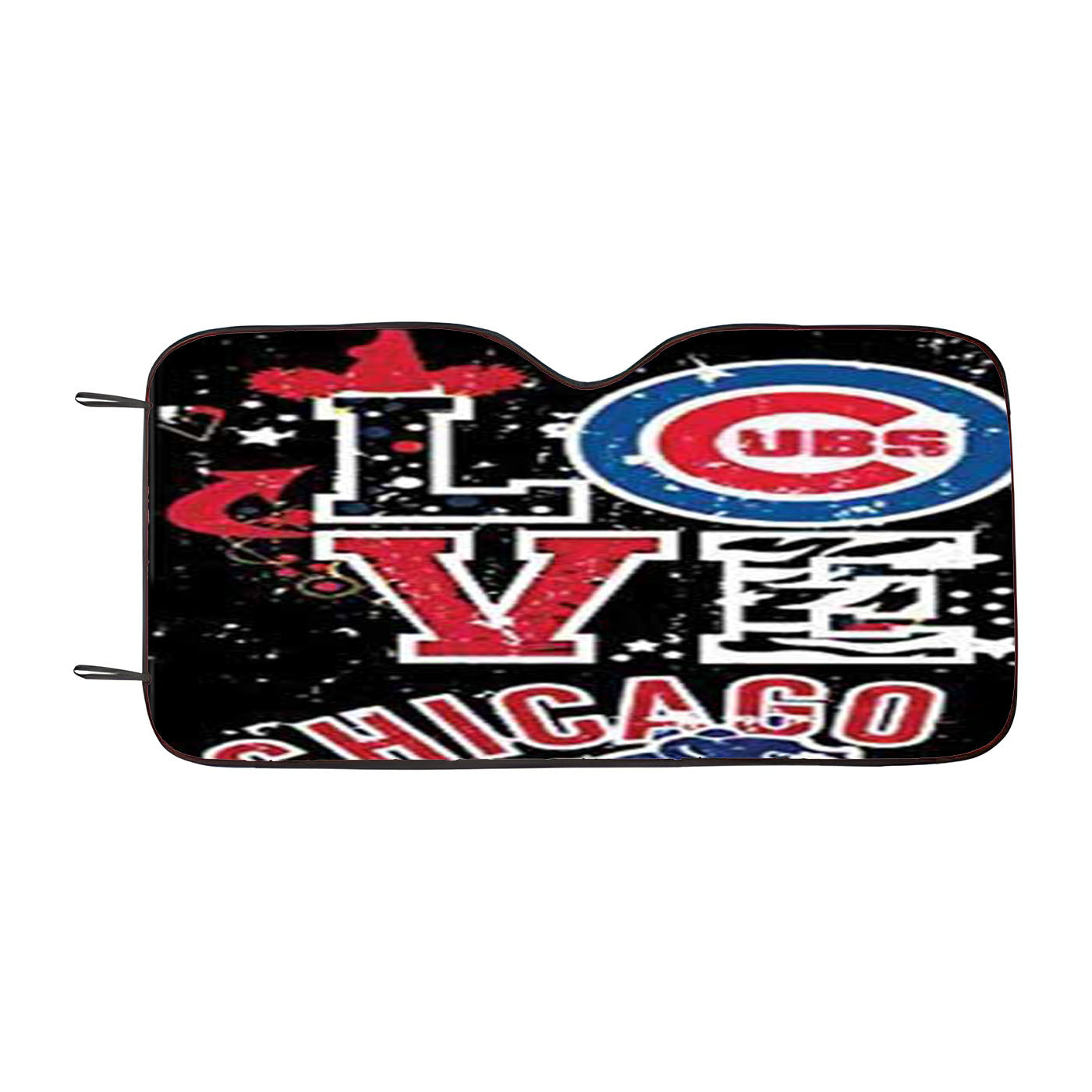 Chicago Cubs Love Car Auto Sun Shade Windshield Cover