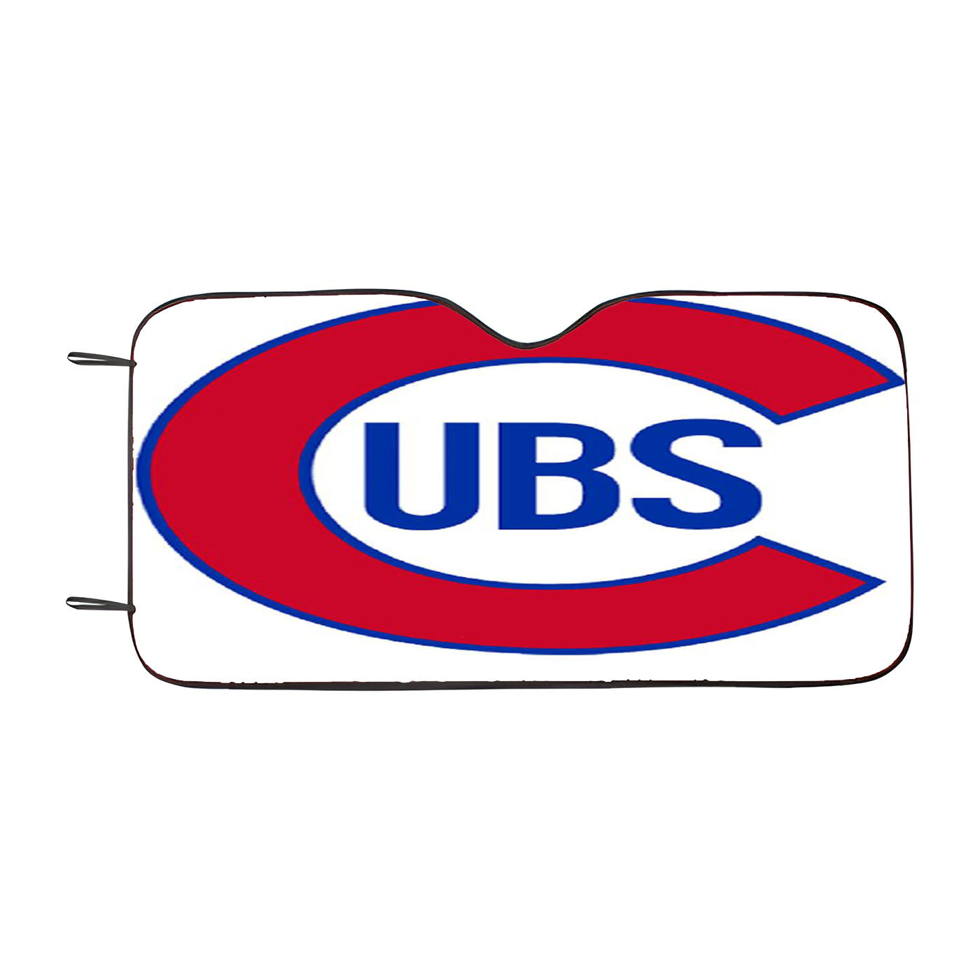 Chicago Cubs On White Car Auto Sun Shade Windshield Cover