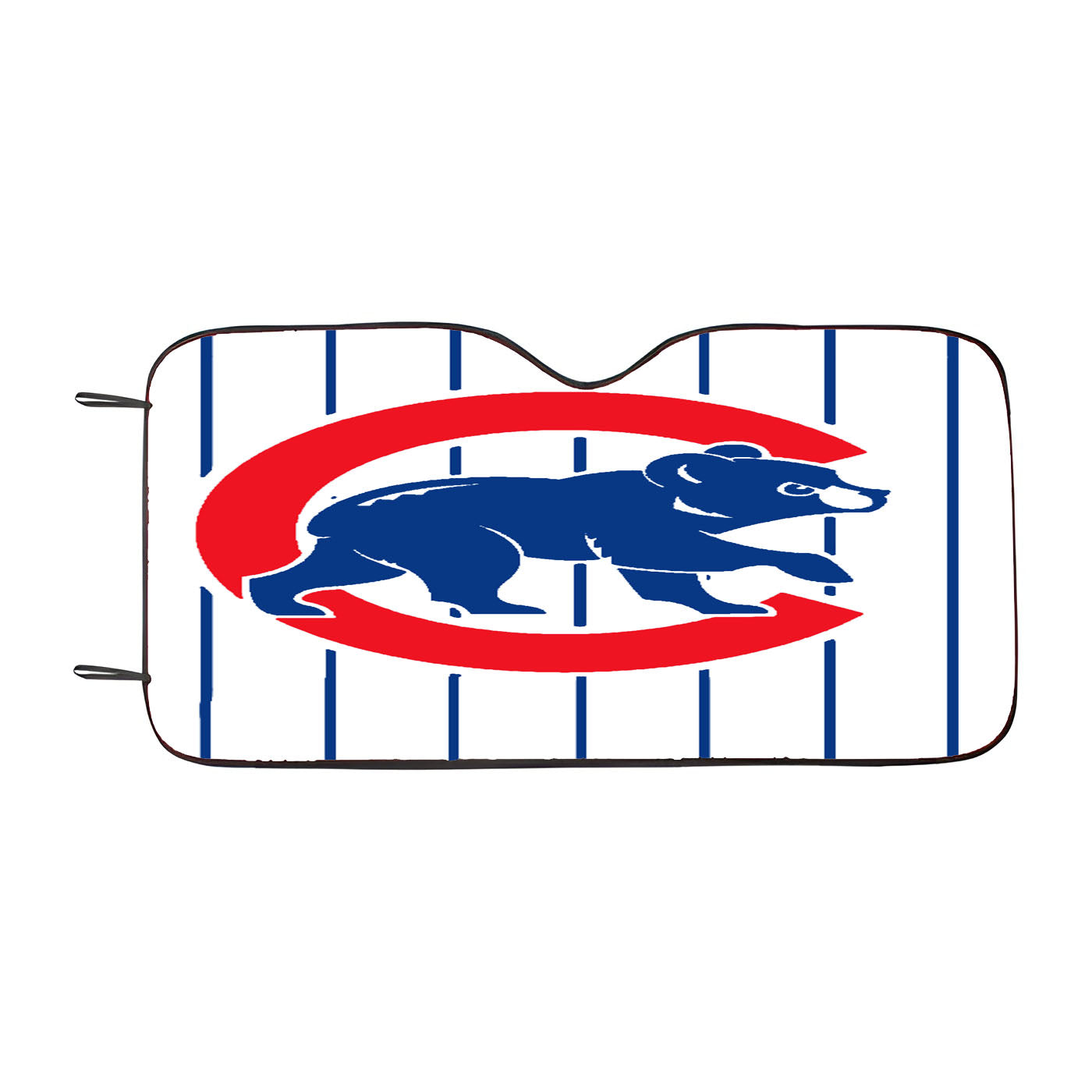 Chicago Cubs Stripe Logo Car Auto Sun Shade Windshield Cover