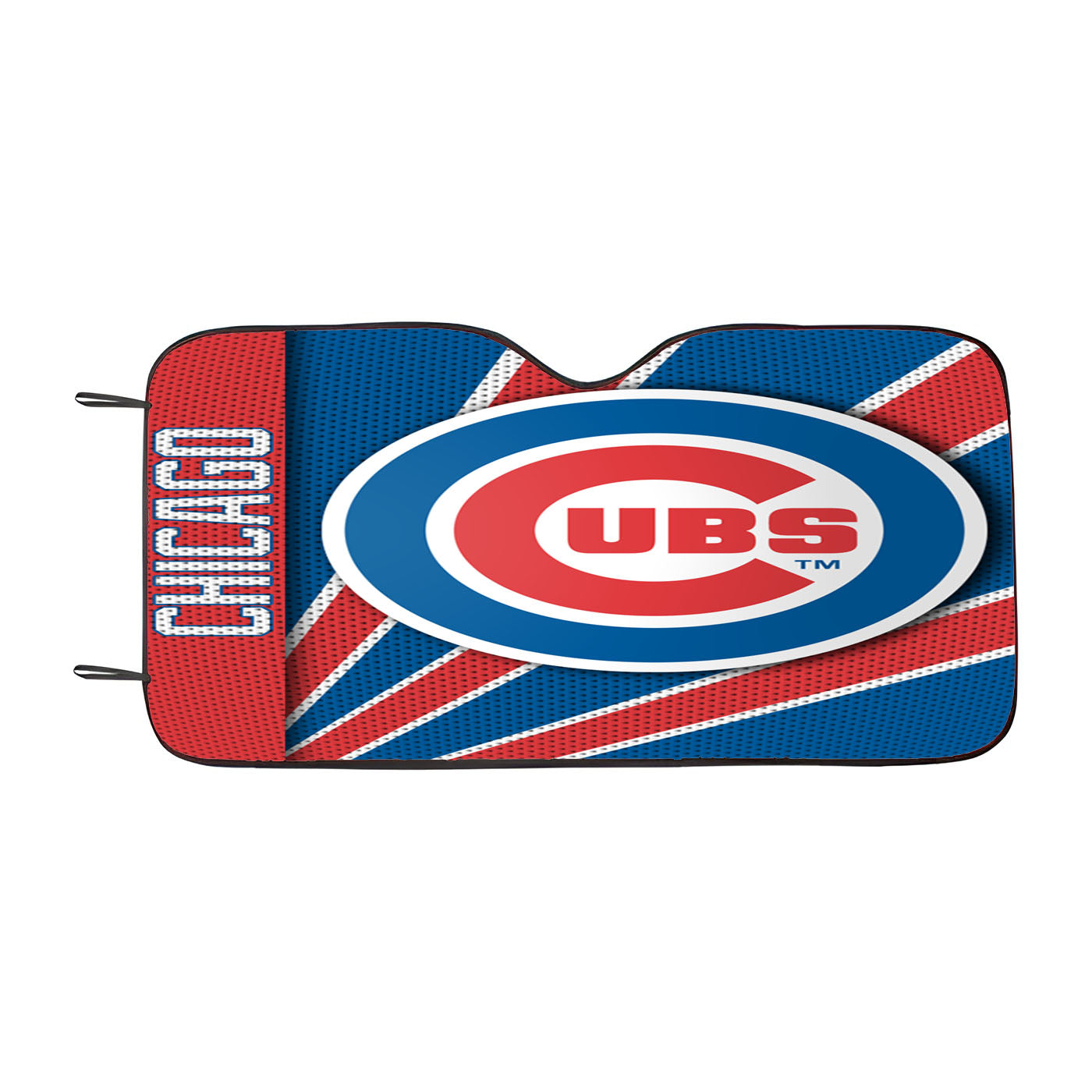 Chicago Cubs Stripe Wallpaper Car Auto Sun Shade Windshield Cover