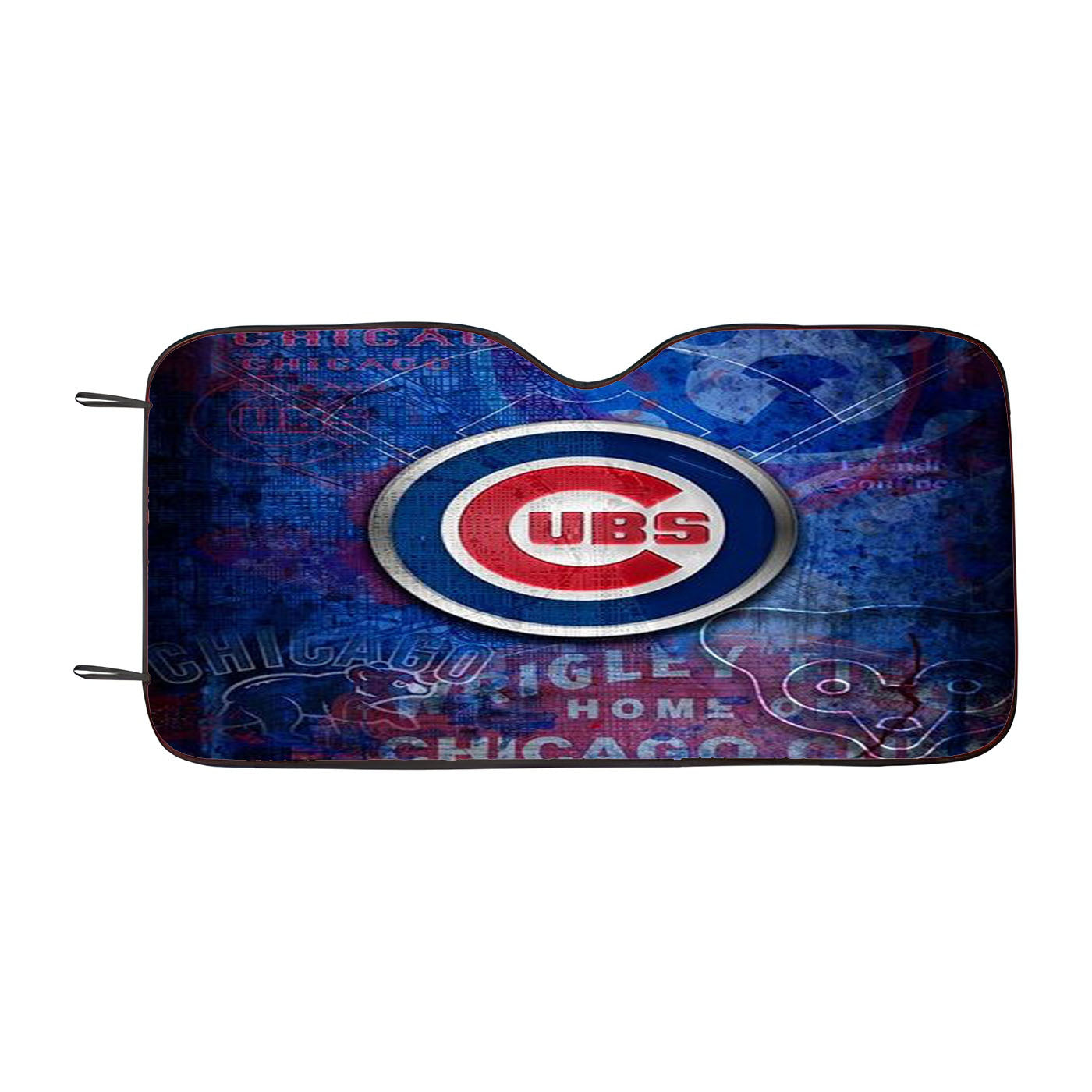 Chicago Cubs Texture Wall Car Auto Sun Shade Windshield Cover