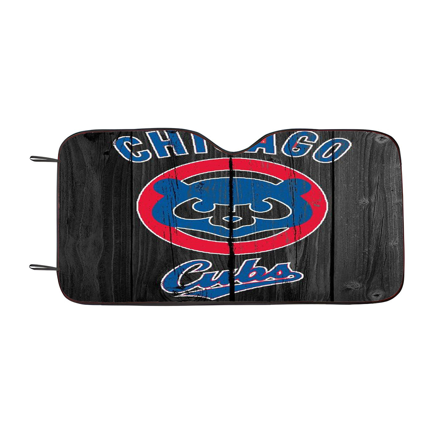 Chicago Cubs Wooden Car Auto Sun Shade Windshield Cover
