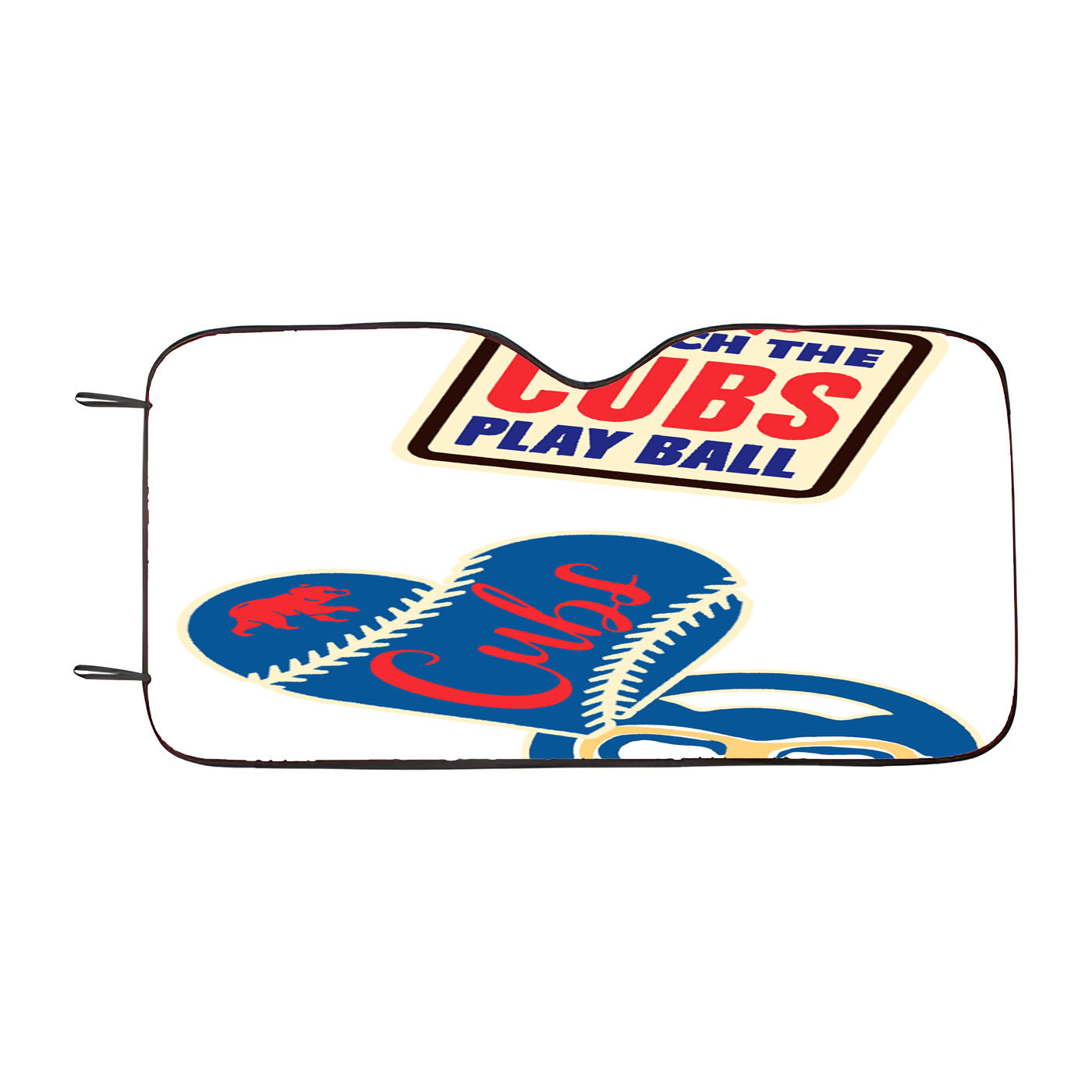 Chicago Watch The Cubs Baseball Car Auto Sun Shade Windshield Cover