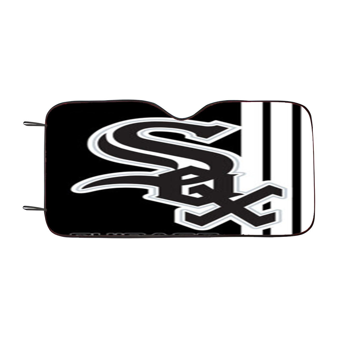 Chicago White Sox Baseball Black White Car Auto Sun Shade Windshield Cover