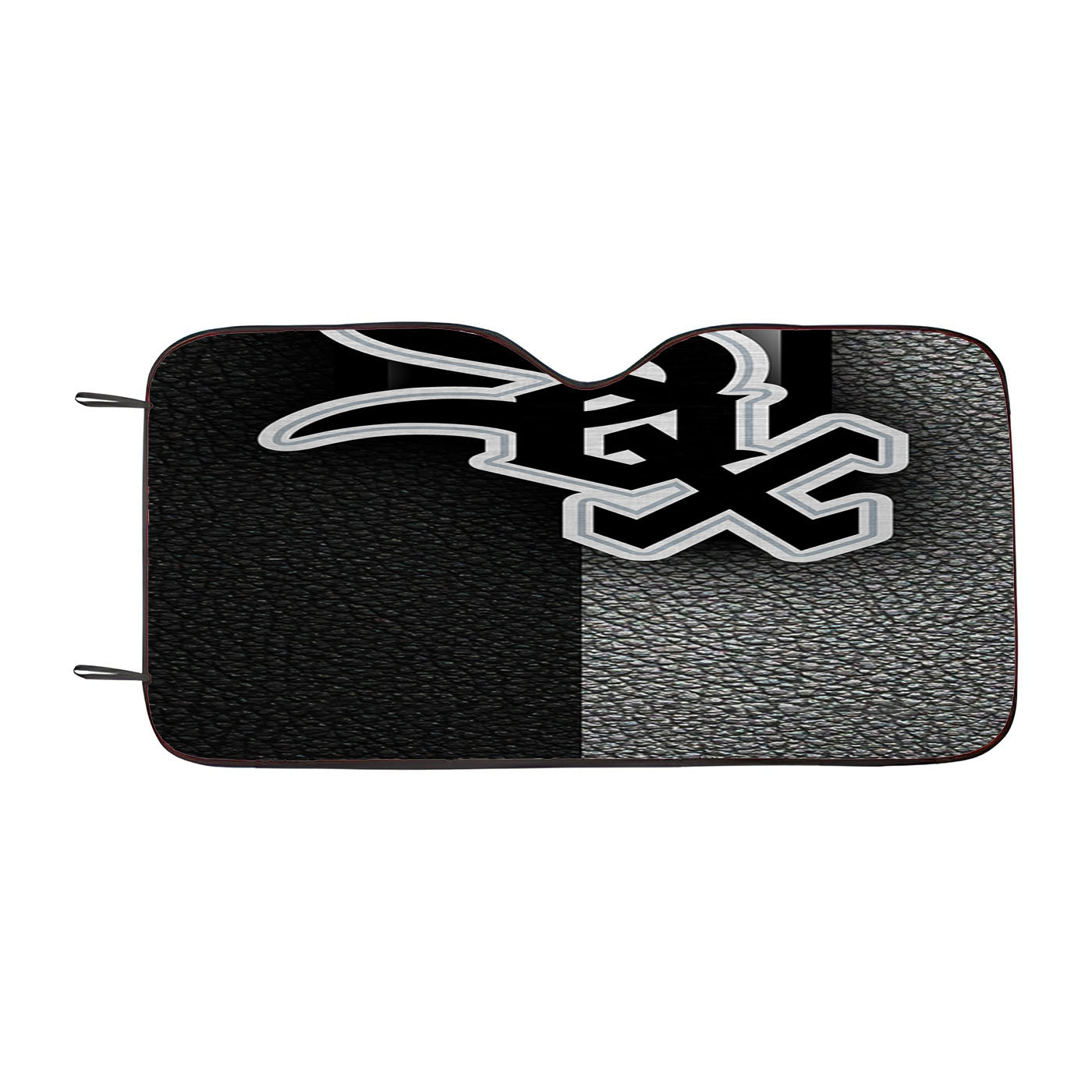 Chicago White Sox Leather Texture Wallpaper Car Auto Sun Shade Windshield Cover