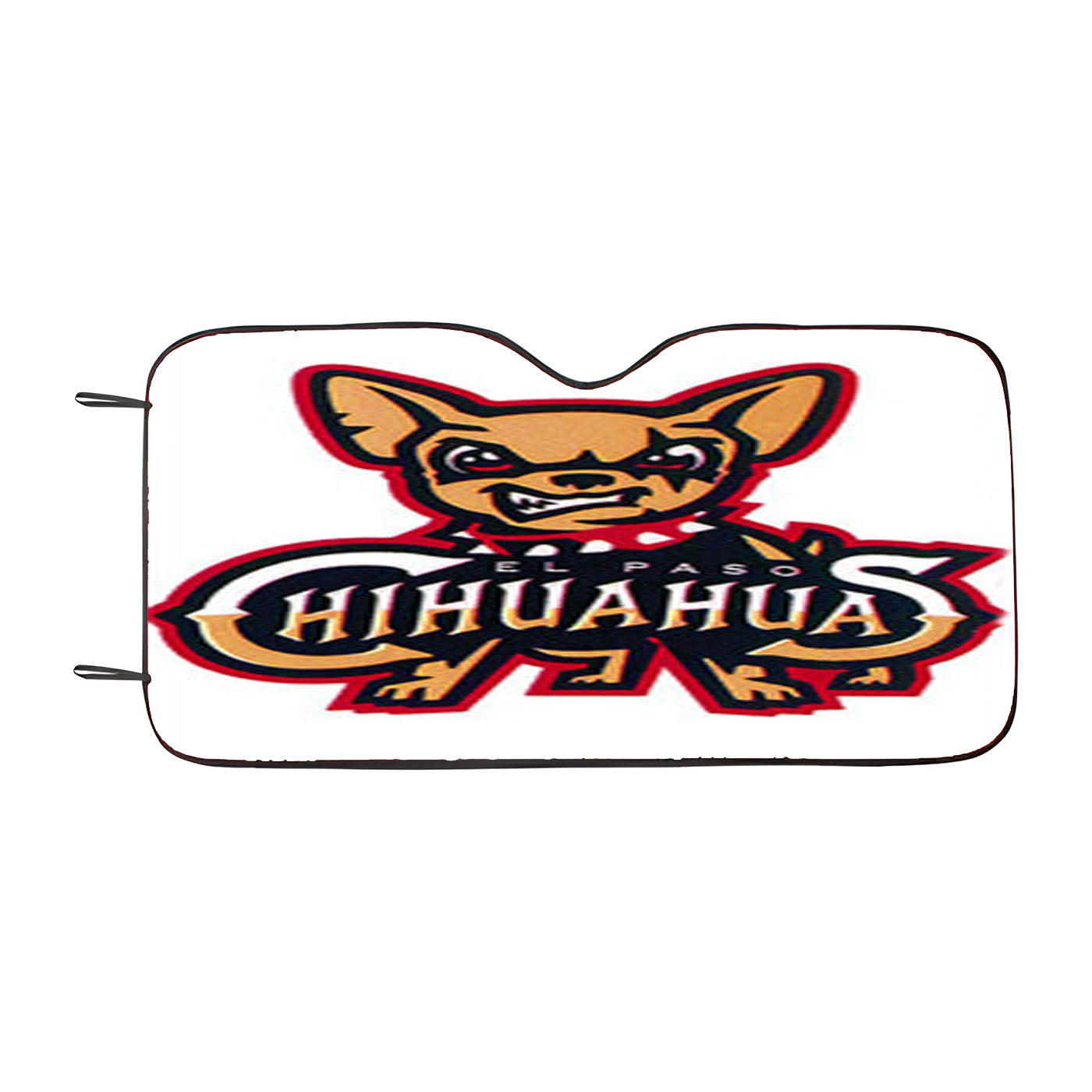 Chihuahua Baseball Logo White Car Auto Sun Shade Windshield Cover