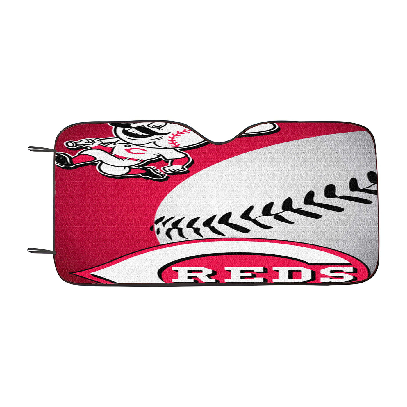 Cincinnati Red Wallpaper Car Auto Sun Shade Windshield Cover