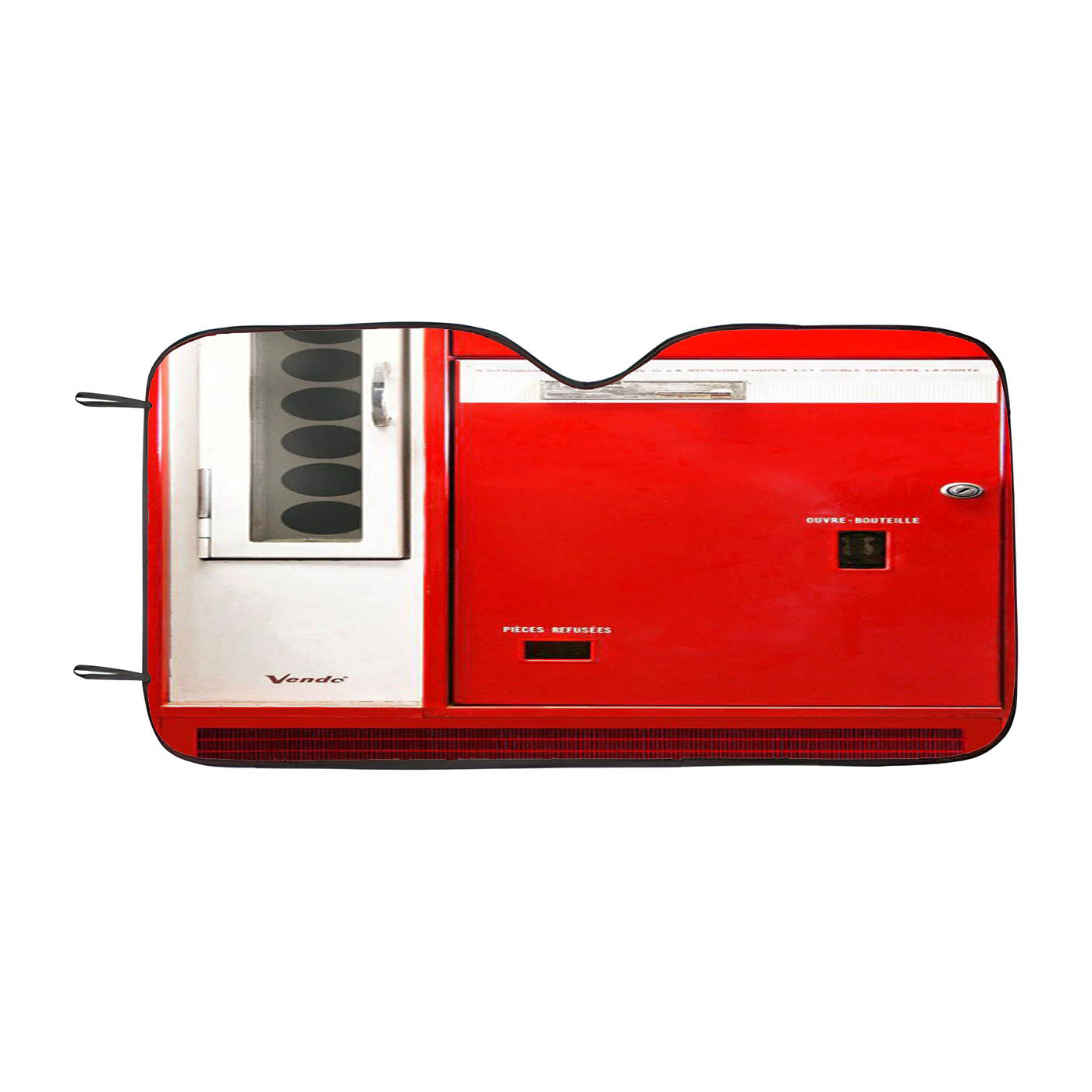 Classic Retro Coca Cola Vending Machine Car Auto Sun Shade Windshield Cover
